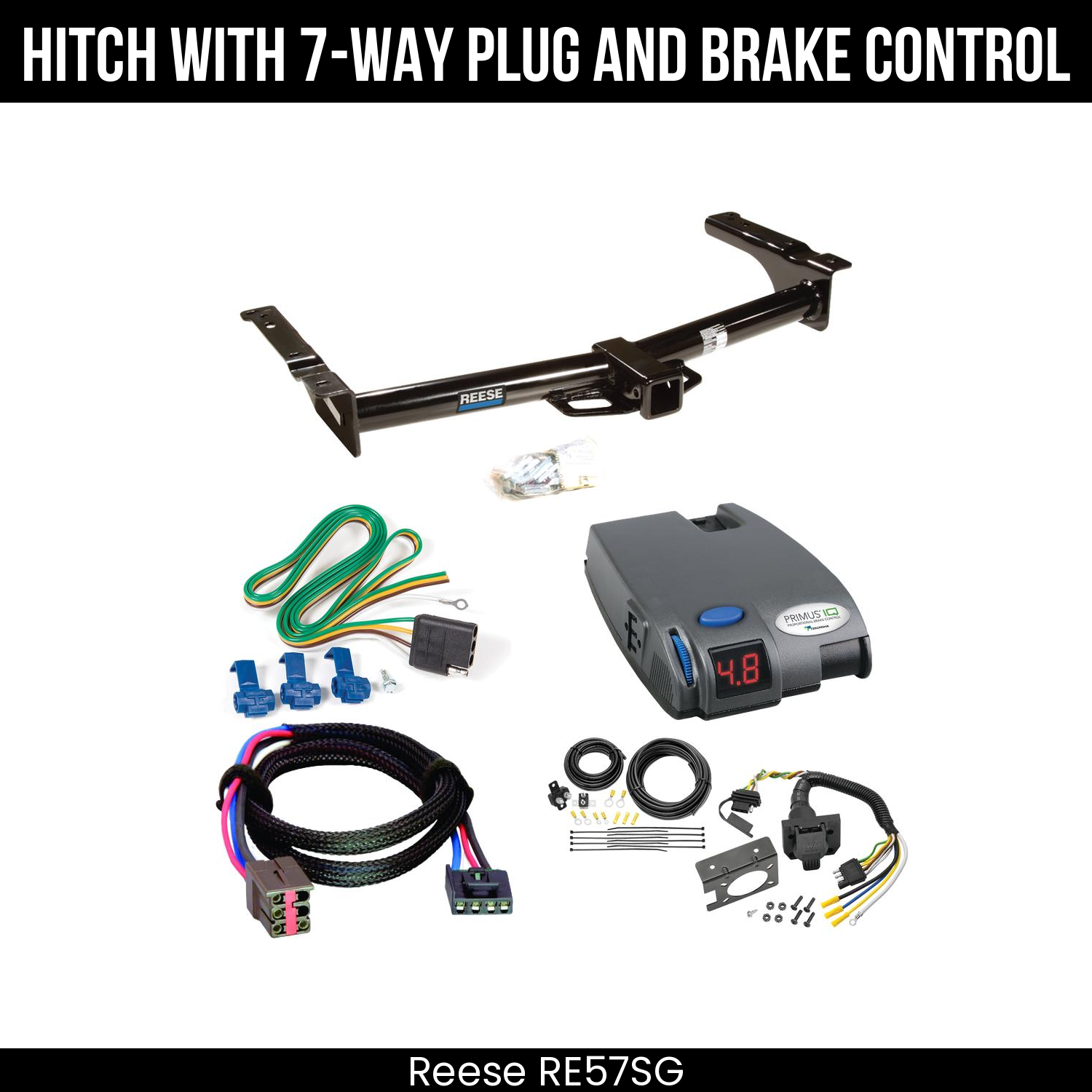 Trailer Hitch , 7-Way , Tekonsha Primus IQ Brake Control