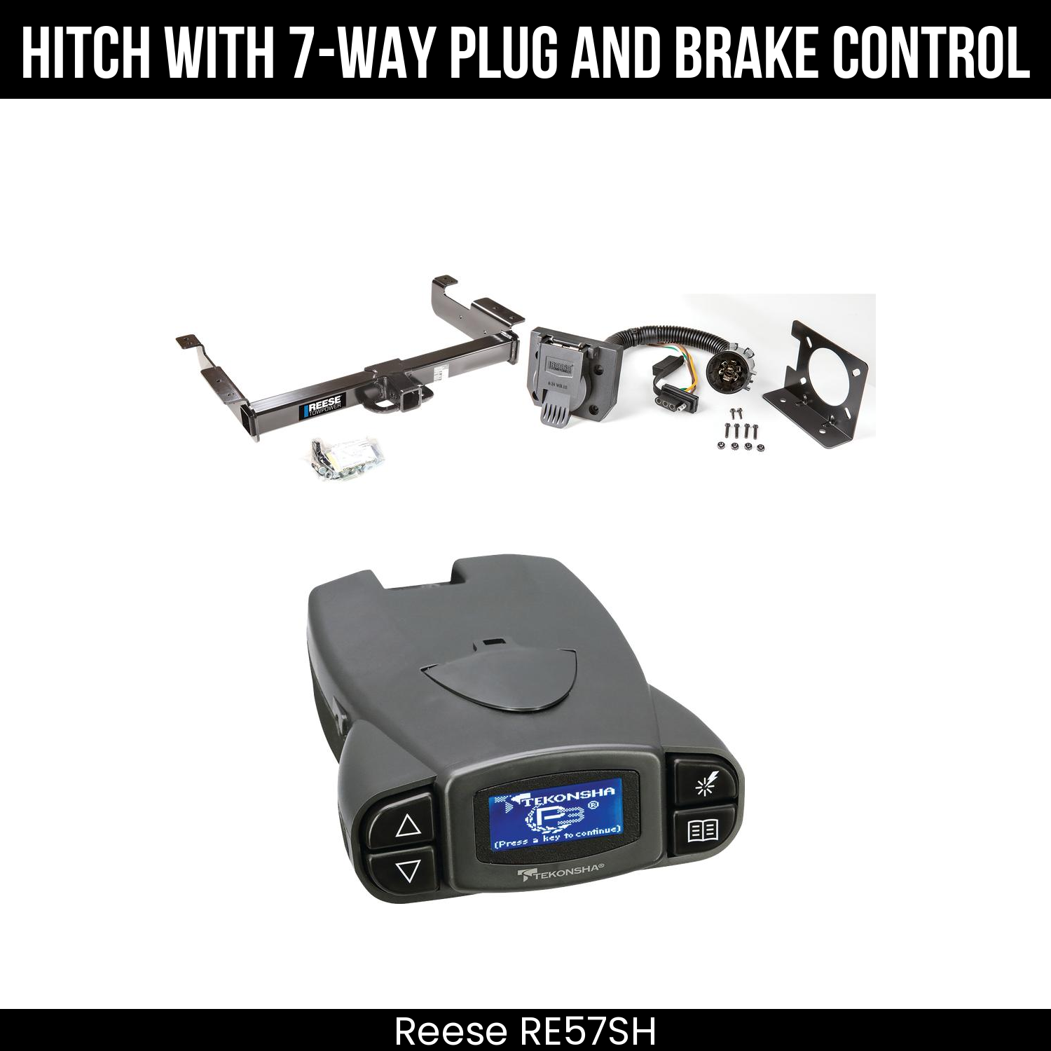 Trailer Hitch , 7-Way , Tekonsha Prodigy P3 Brake Control