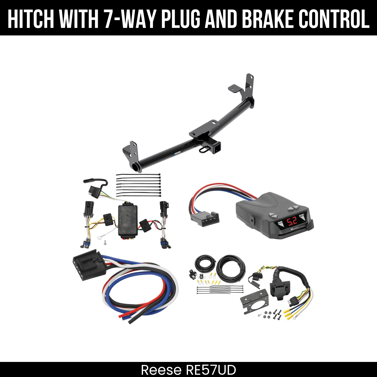 Trailer Hitch , 7-Way , Tekonsha Brakeman IV Brake Control