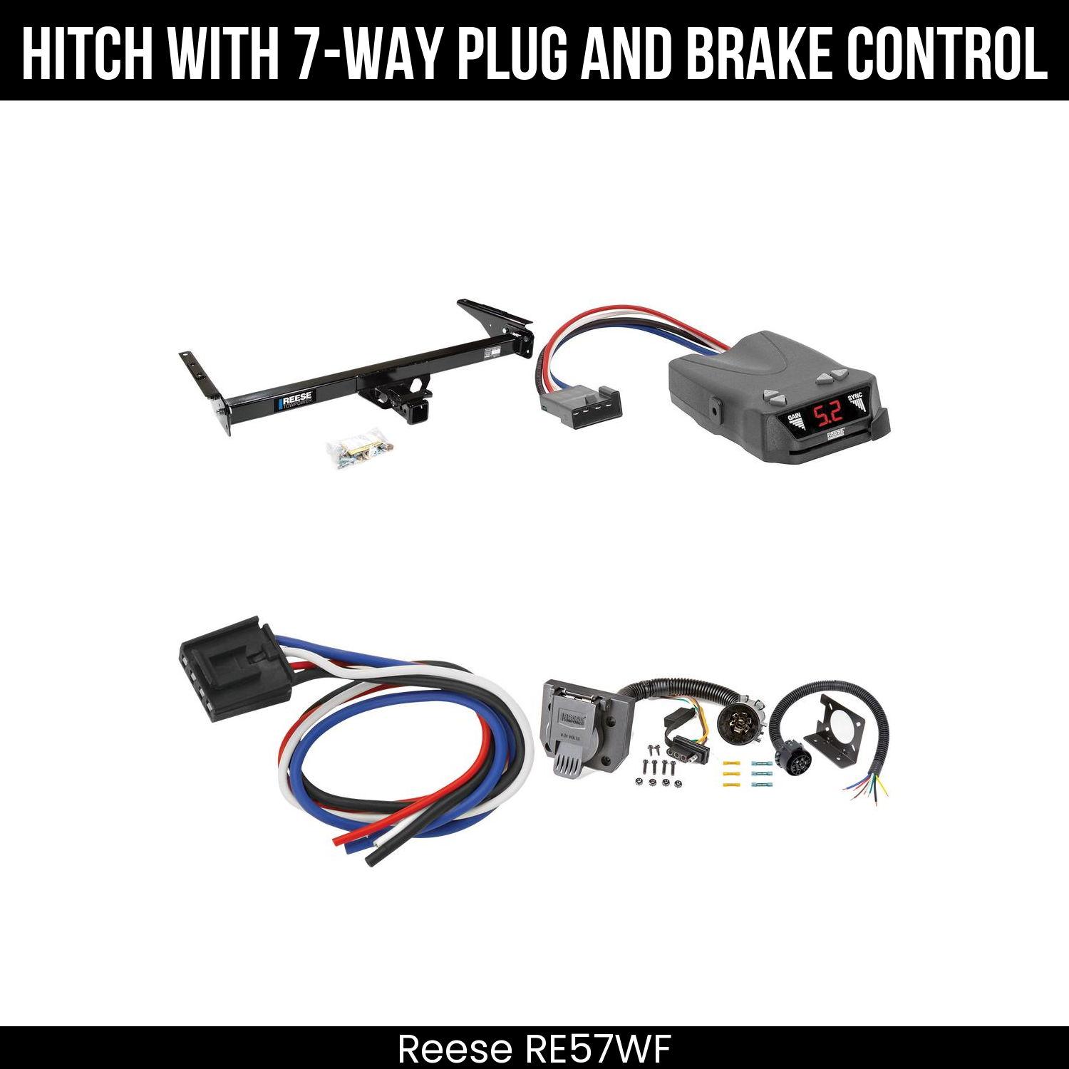 Trailer Hitch , 7-Way , Reese Brakeman IV Brake Control