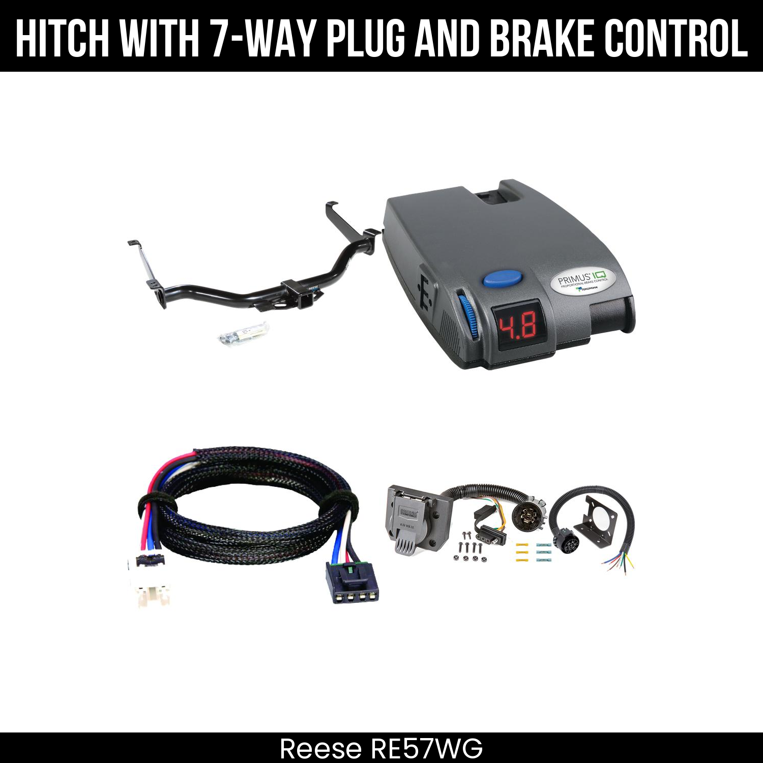 Trailer Hitch , 7-Way , Tekonsha Primus IQ Brake Control