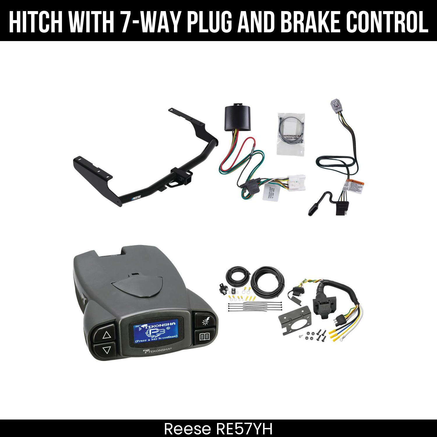Trailer Hitch , 7-Way , Tekonsha Prodigy P3 Brake Control