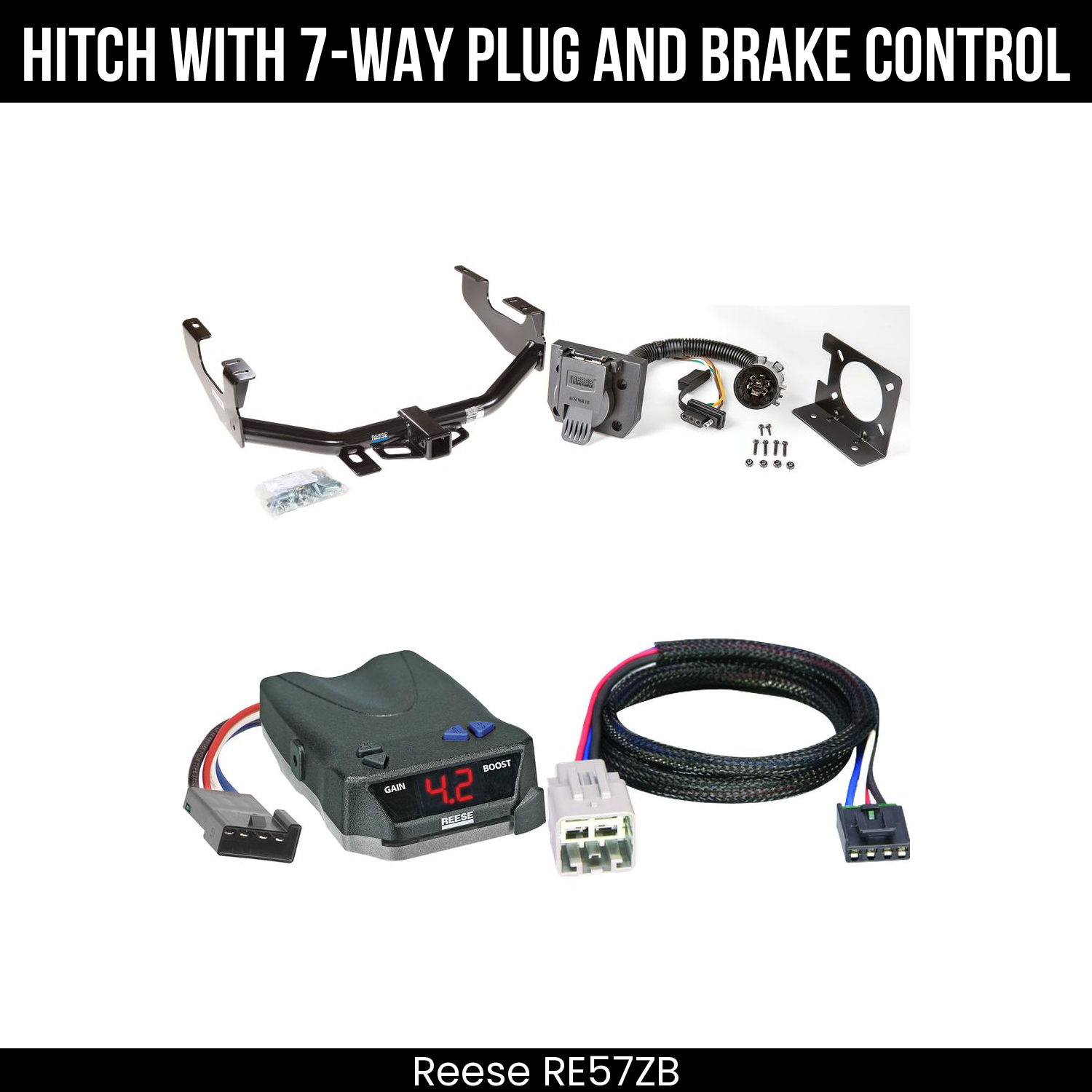 Trailer Hitch , 7-Way , Reese Brake EVN Control