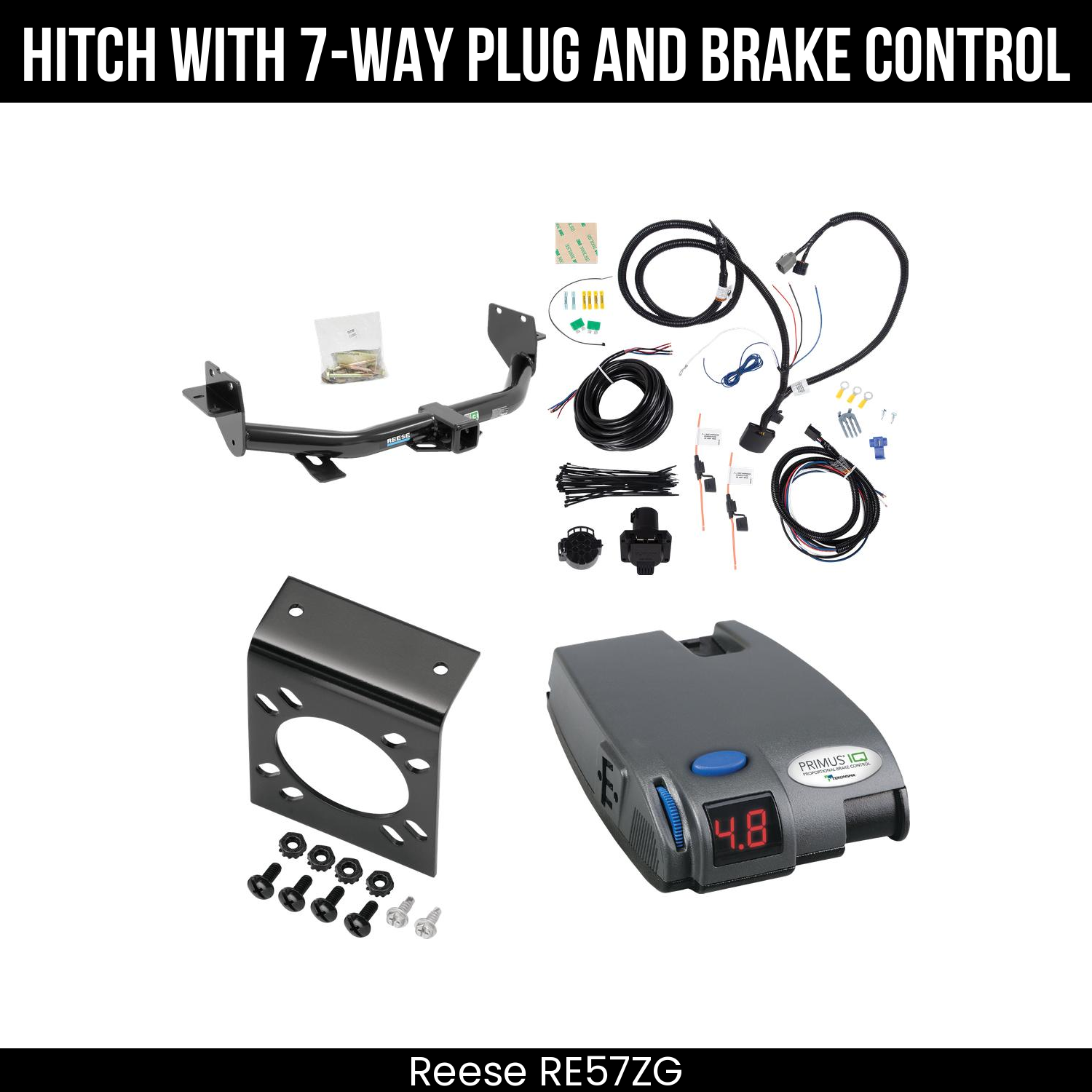 Trailer Hitch , 7-Way , Tekonsha Primus IQ Brake Control