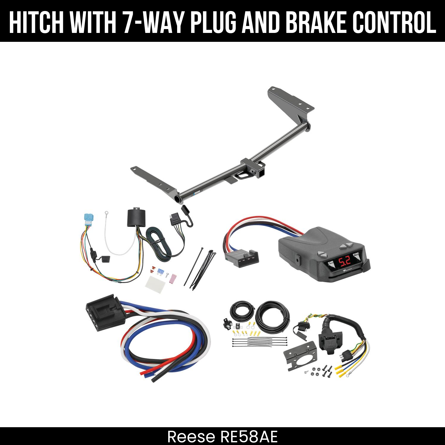 Trailer Hitch , 7-Way , Tekonsha Brakeman IV Brake Control