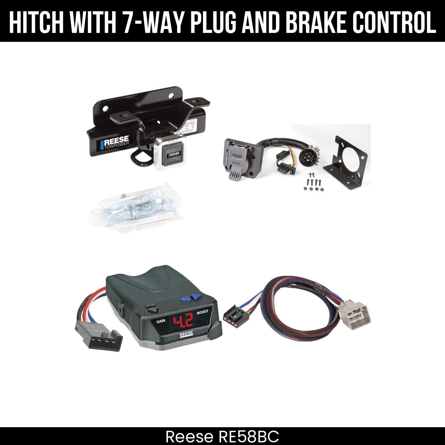 Trailer Hitch , 7-Way , Reese Brake EVN Control