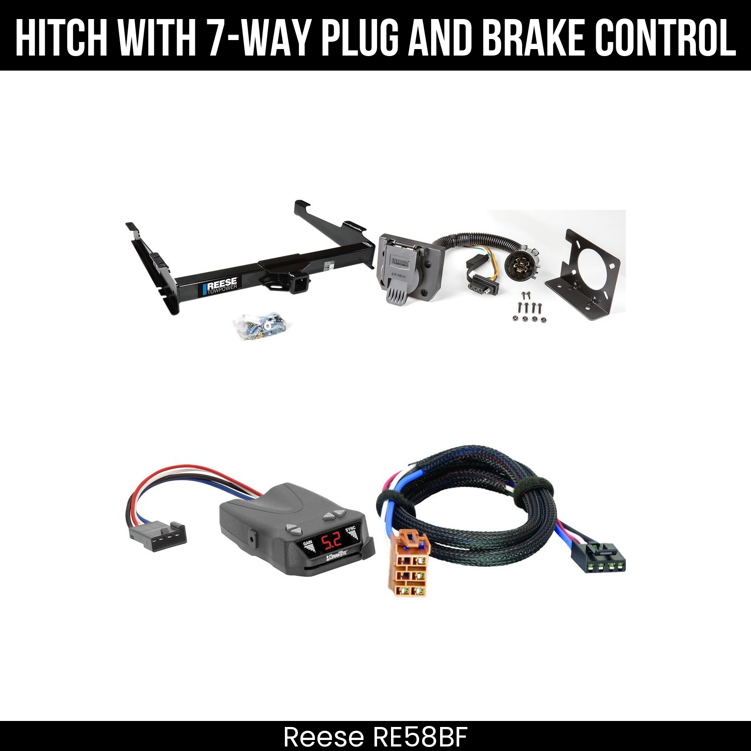 Trailer Hitch , 7-Way , Draw-Tite Activator IV Brake Control