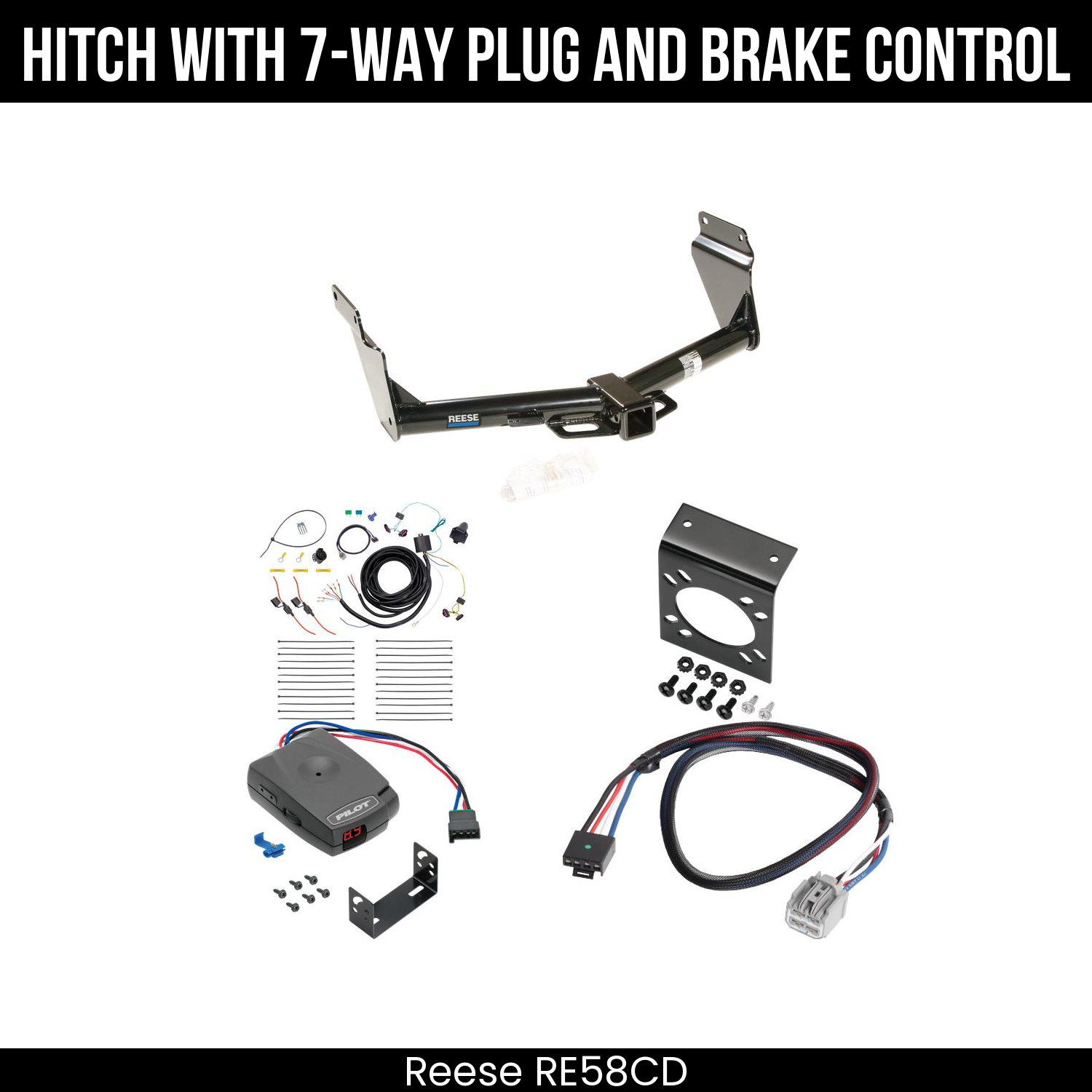 Trailer Hitch , 7-Way , Pro Series Pilot Brake Control