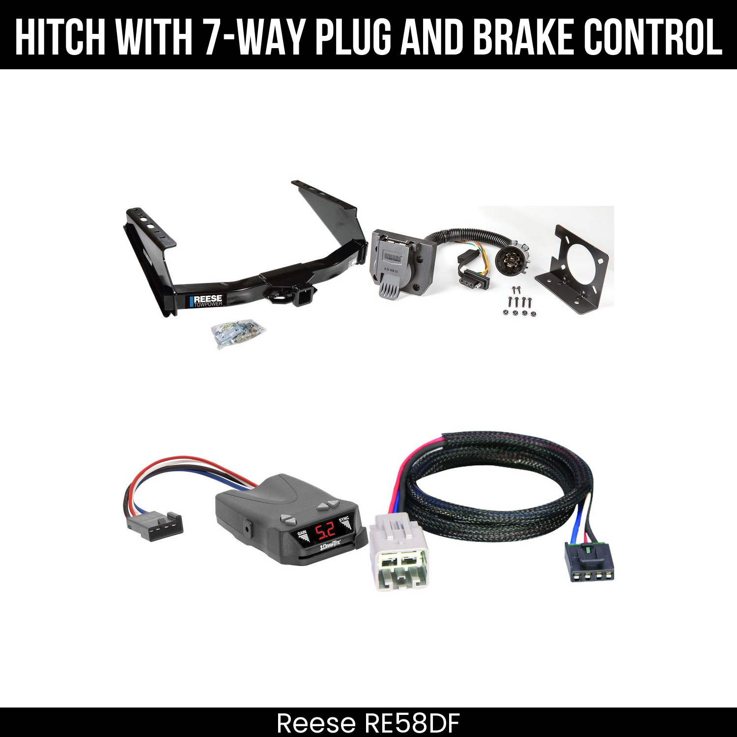 Trailer Hitch , 7-Way , Draw-Tite Activator IV Brake Control