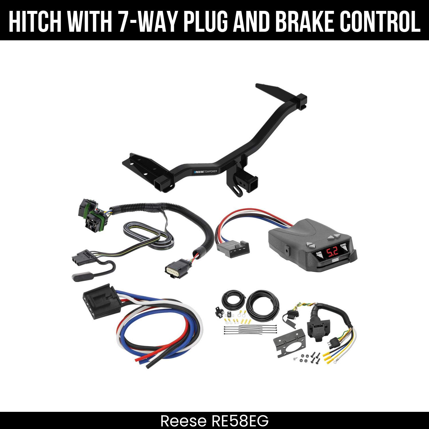 Trailer Hitch , 7-Way , Reese Brakeman IV Brake Control