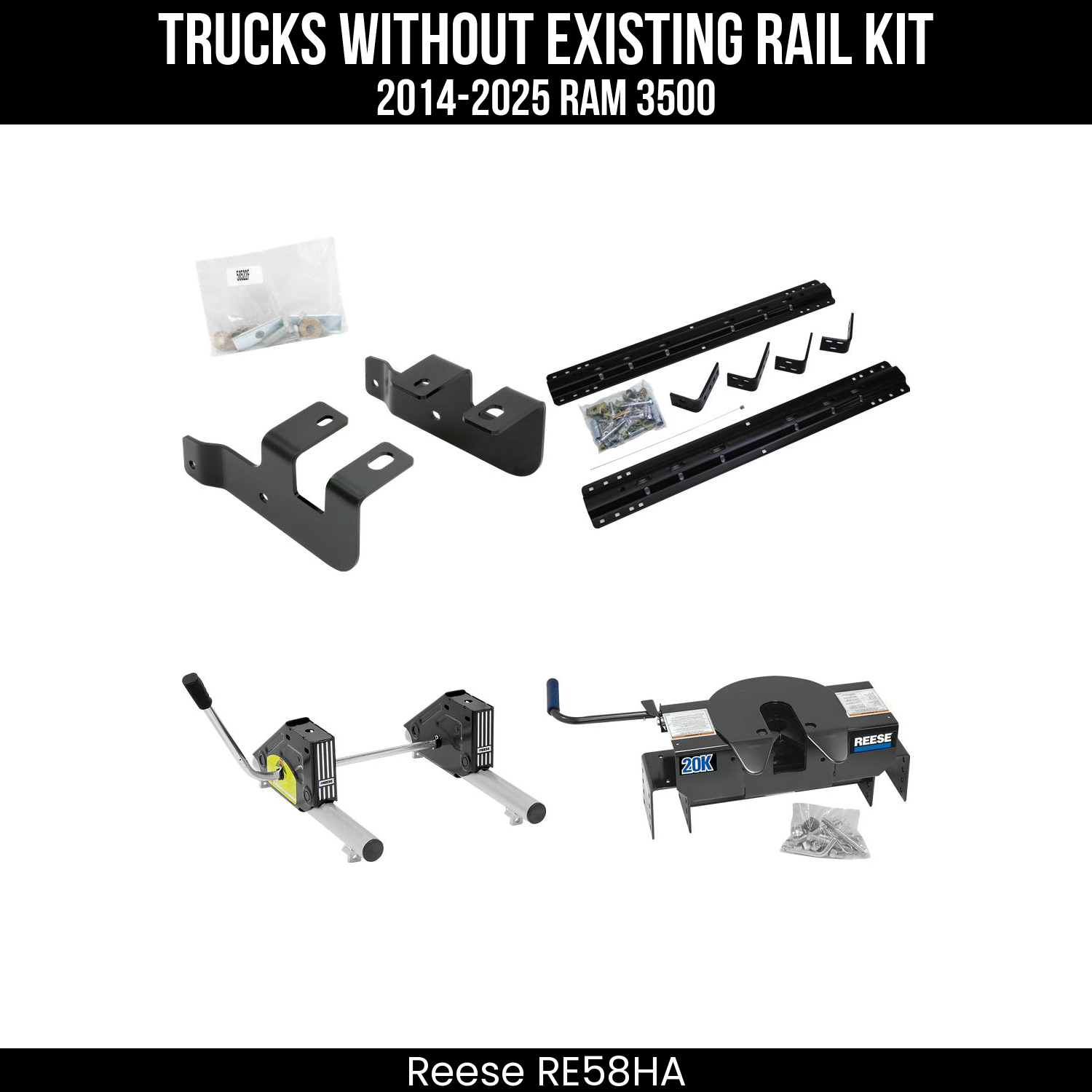 5th Wheel Hitch Bracket Kit,5th Wheel Hitch Mounting Rail & Bracket Kit,5th Wheel Round Tube Slider,5th Wheel Hitch