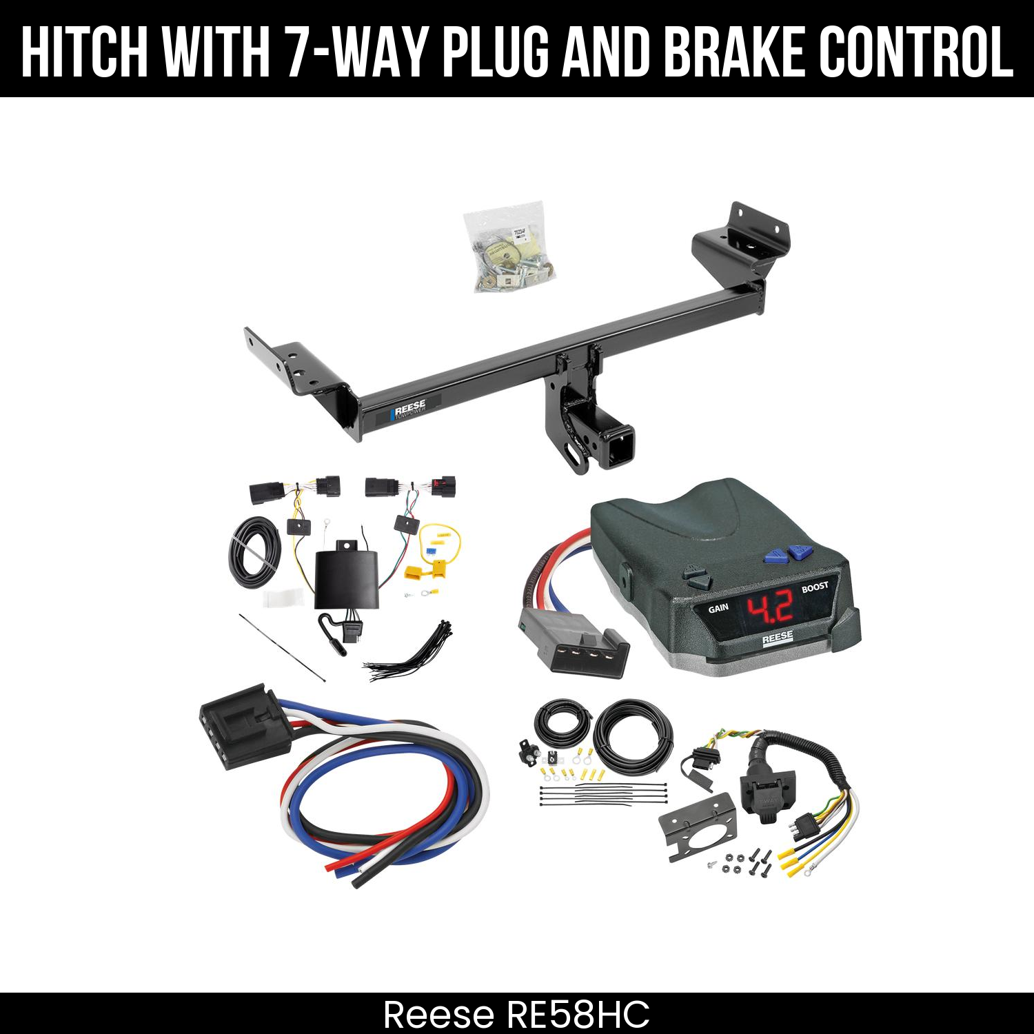Trailer Hitch , 7-Way , Reese Brake EVN Control