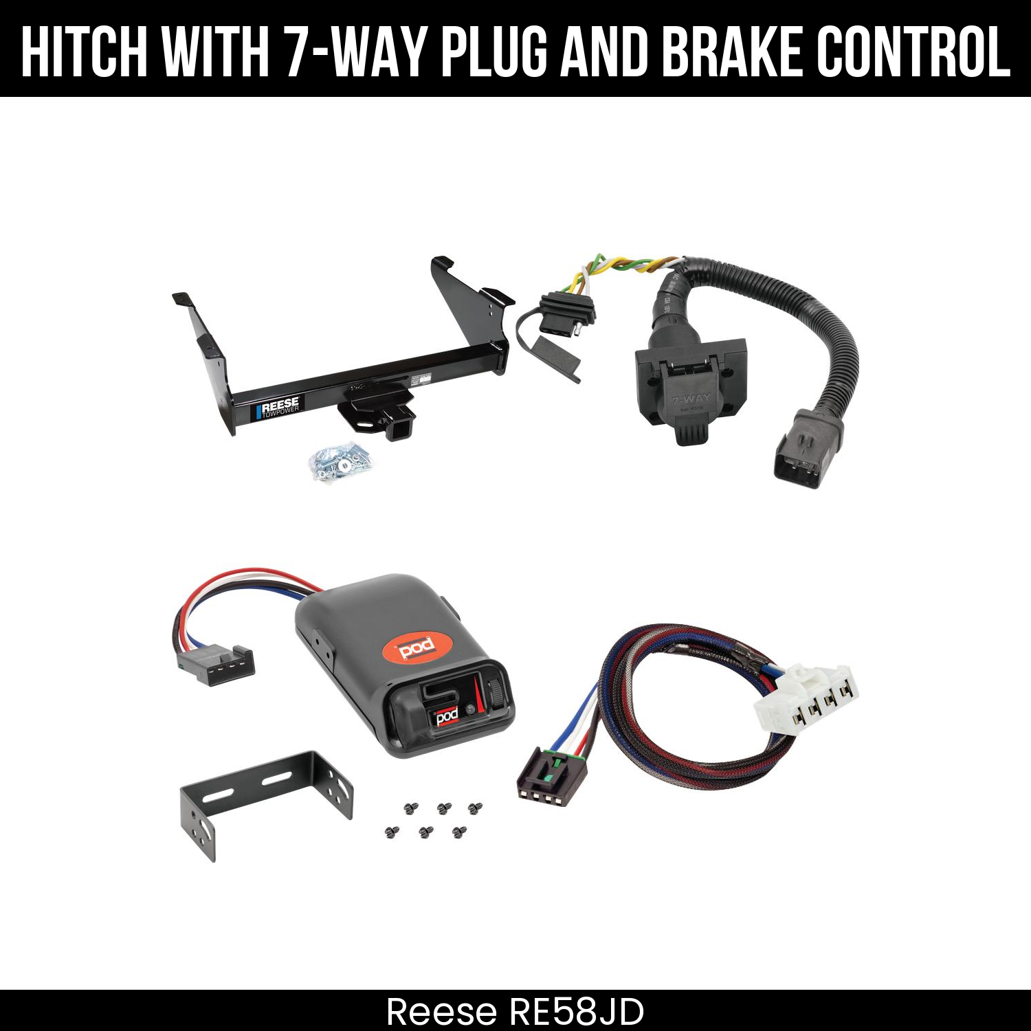 Trailer Hitch , 7-Way , Pro Series POD Brake Control
