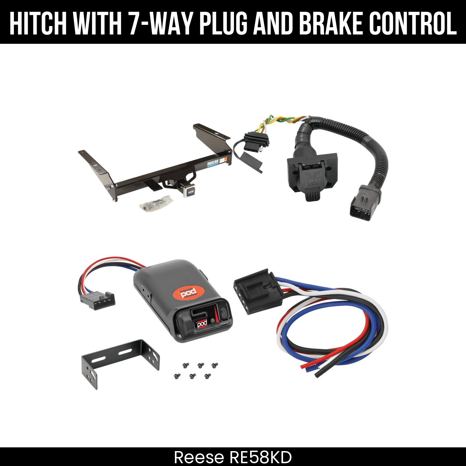Trailer Hitch , 7-Way , Pro Series POD Brake Control