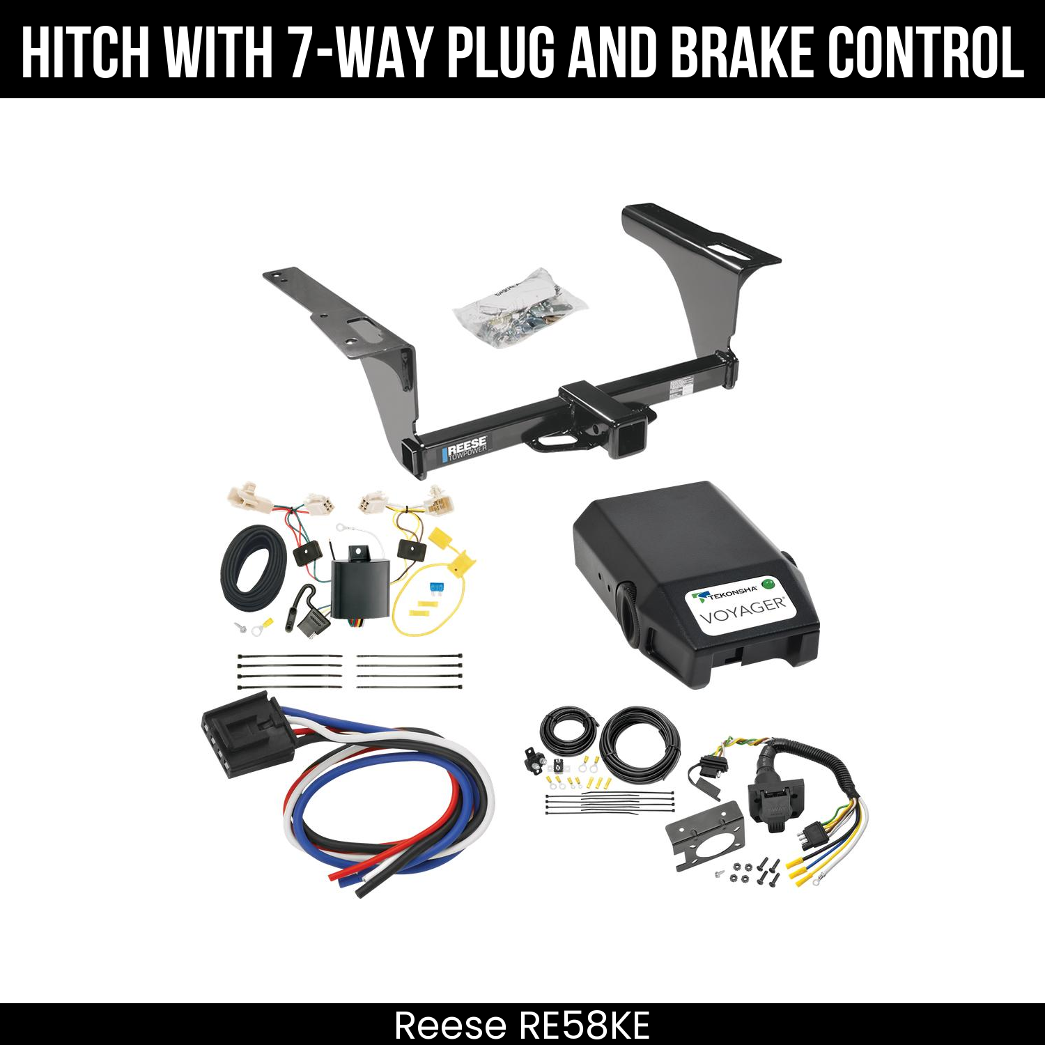 Trailer Hitch , 7-Way , Tekonsha Voyager Brake Control