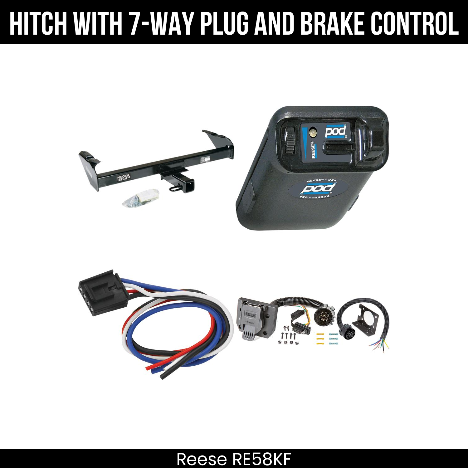 Trailer Hitch , 7-Way , Reese POD Brake Control