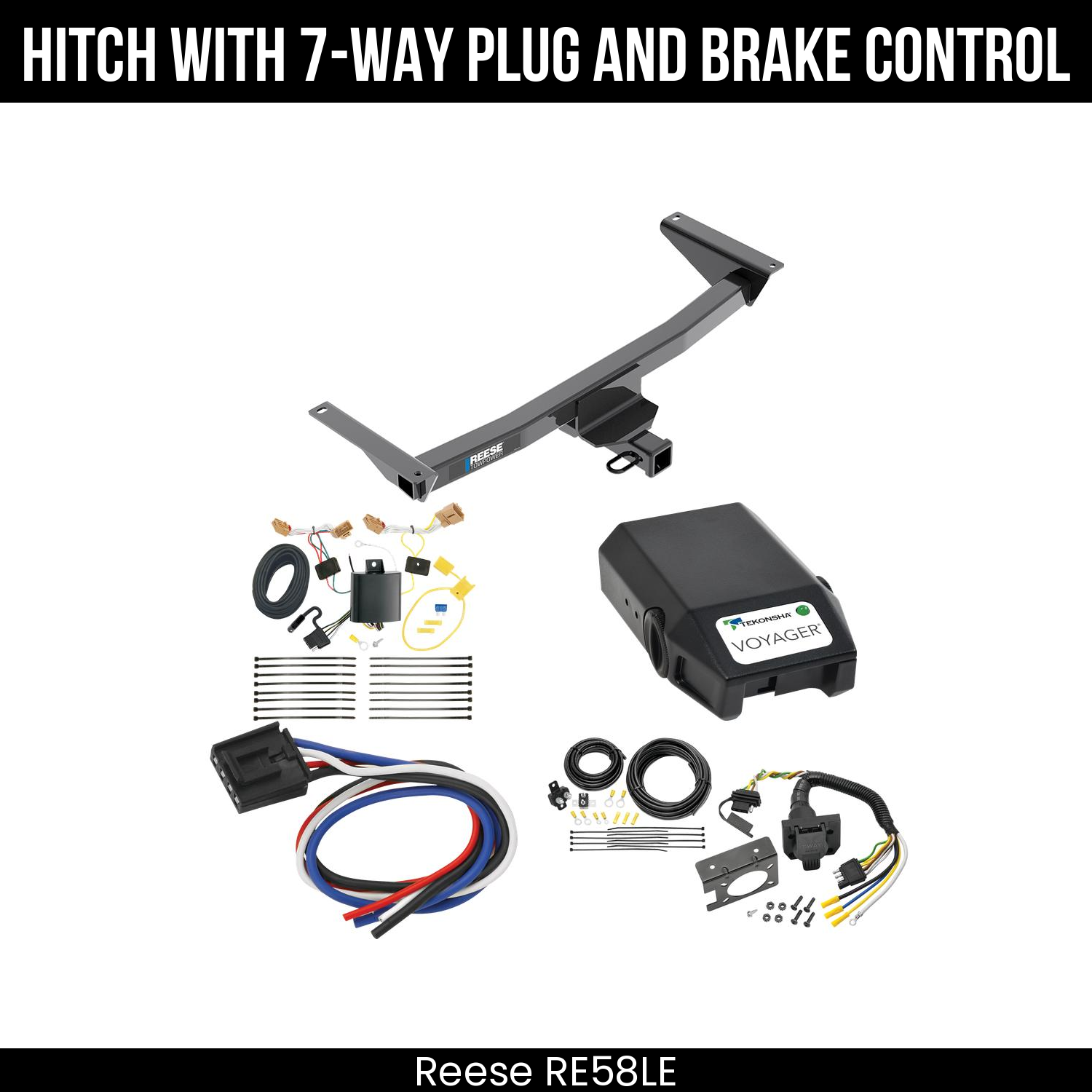 Trailer Hitch , 7-Way , Tekonsha Voyager Brake Control