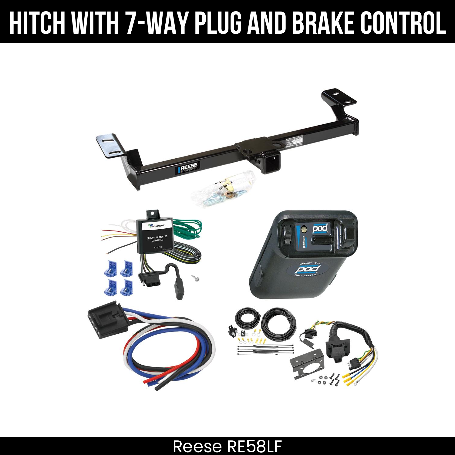 Trailer Hitch , 7-Way , Reese POD Brake Control