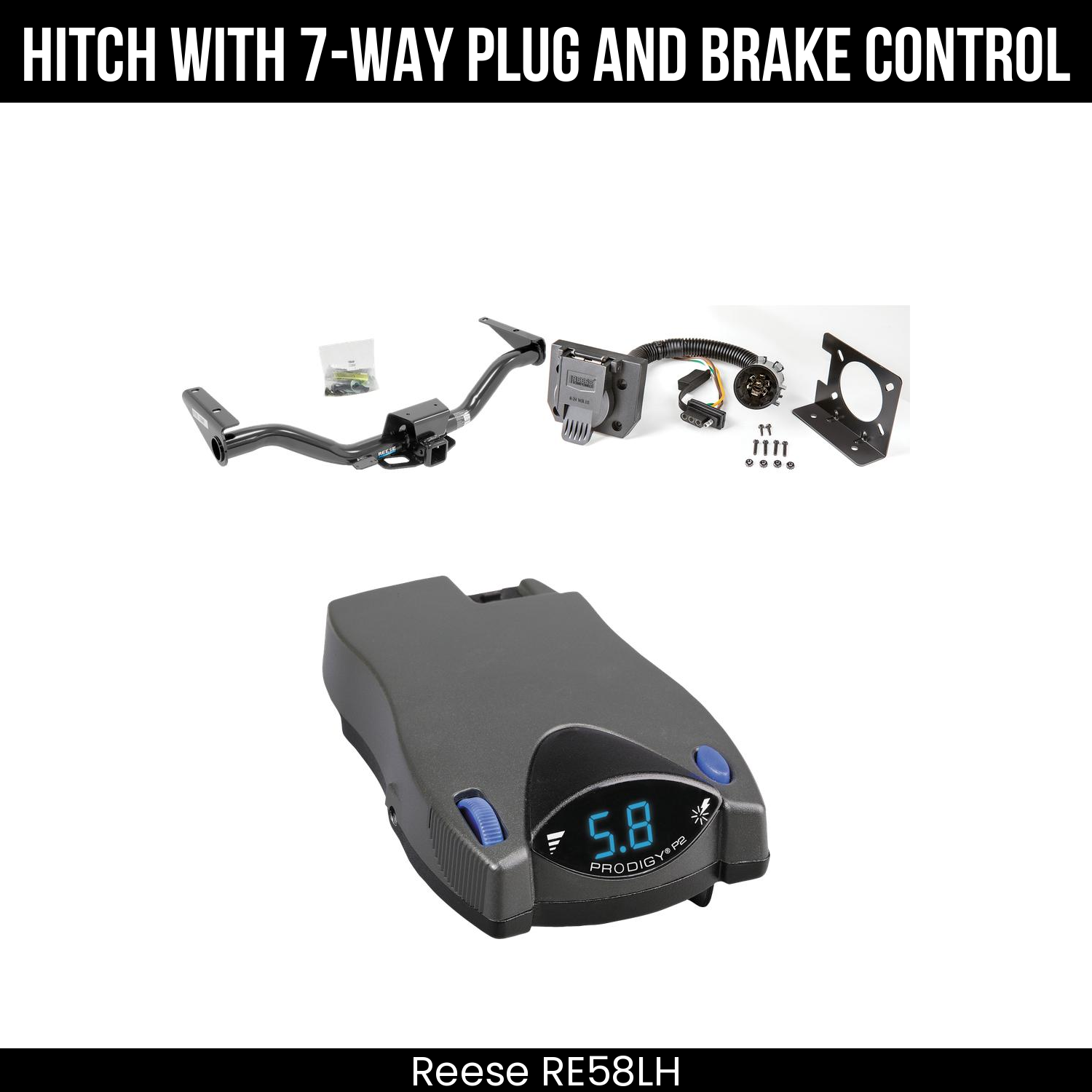 Trailer Hitch , 7-Way , Tekonsha Prodigy P2 Brake Control