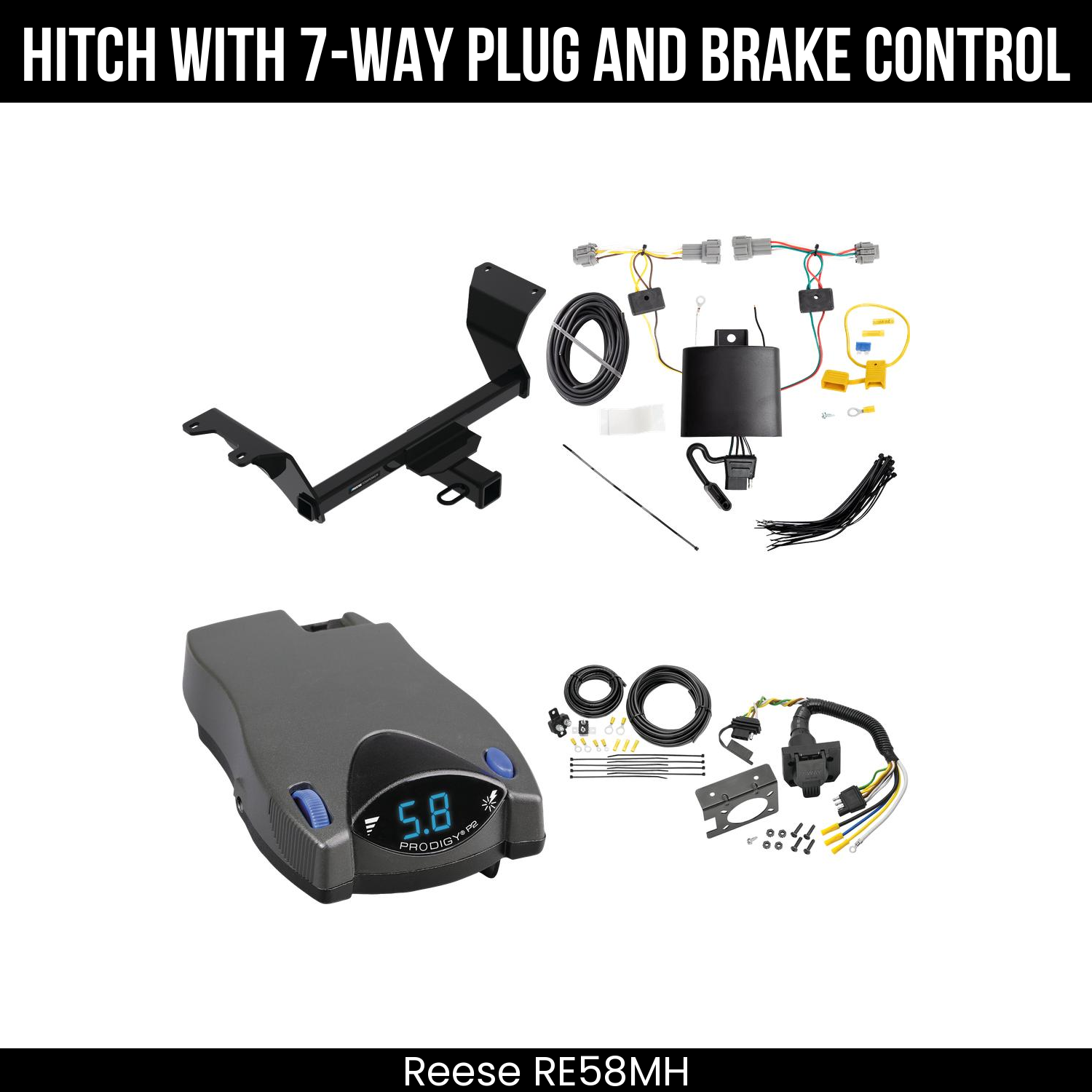 Trailer Hitch , 7-Way , Tekonsha Prodigy P2 Brake Control