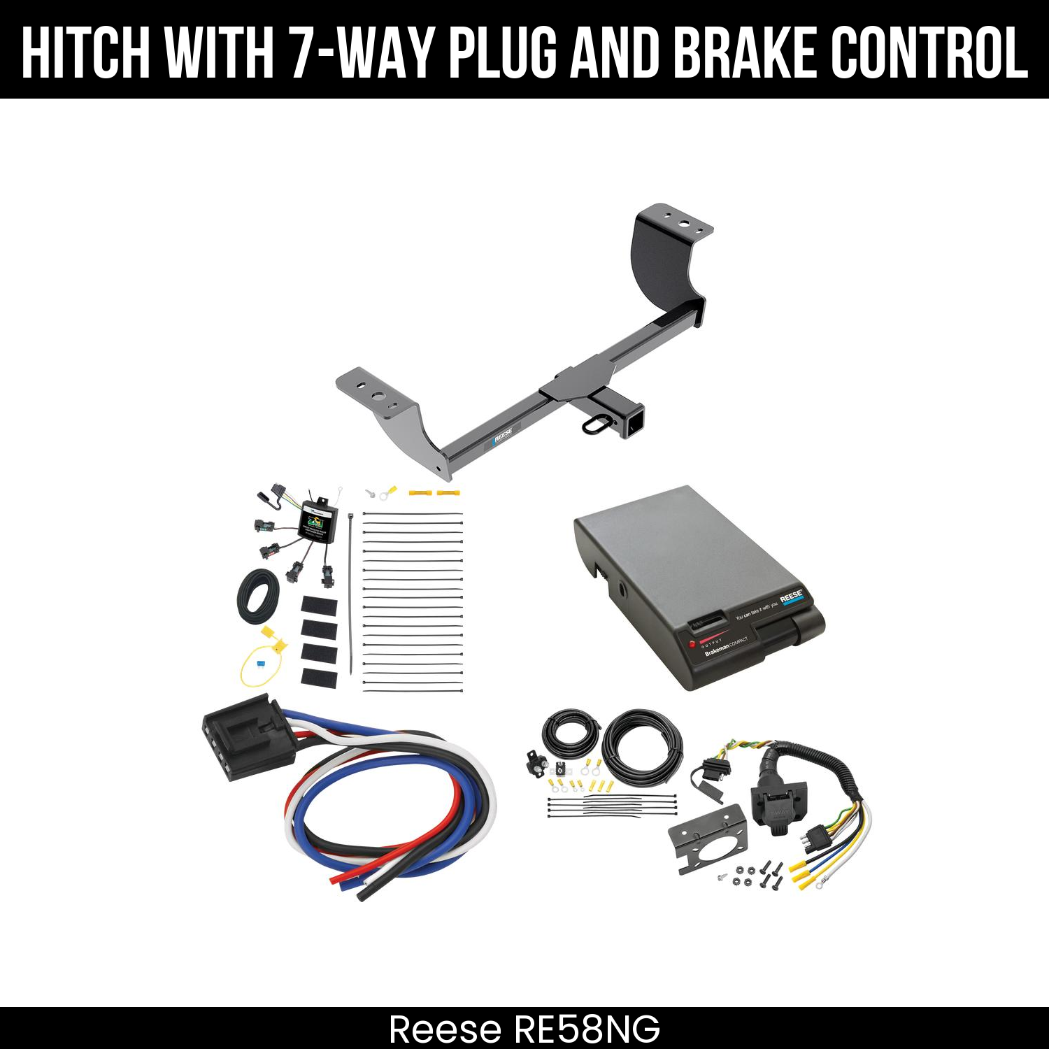 Trailer Hitch , 7-Way , Reese Brakeman Brake Control