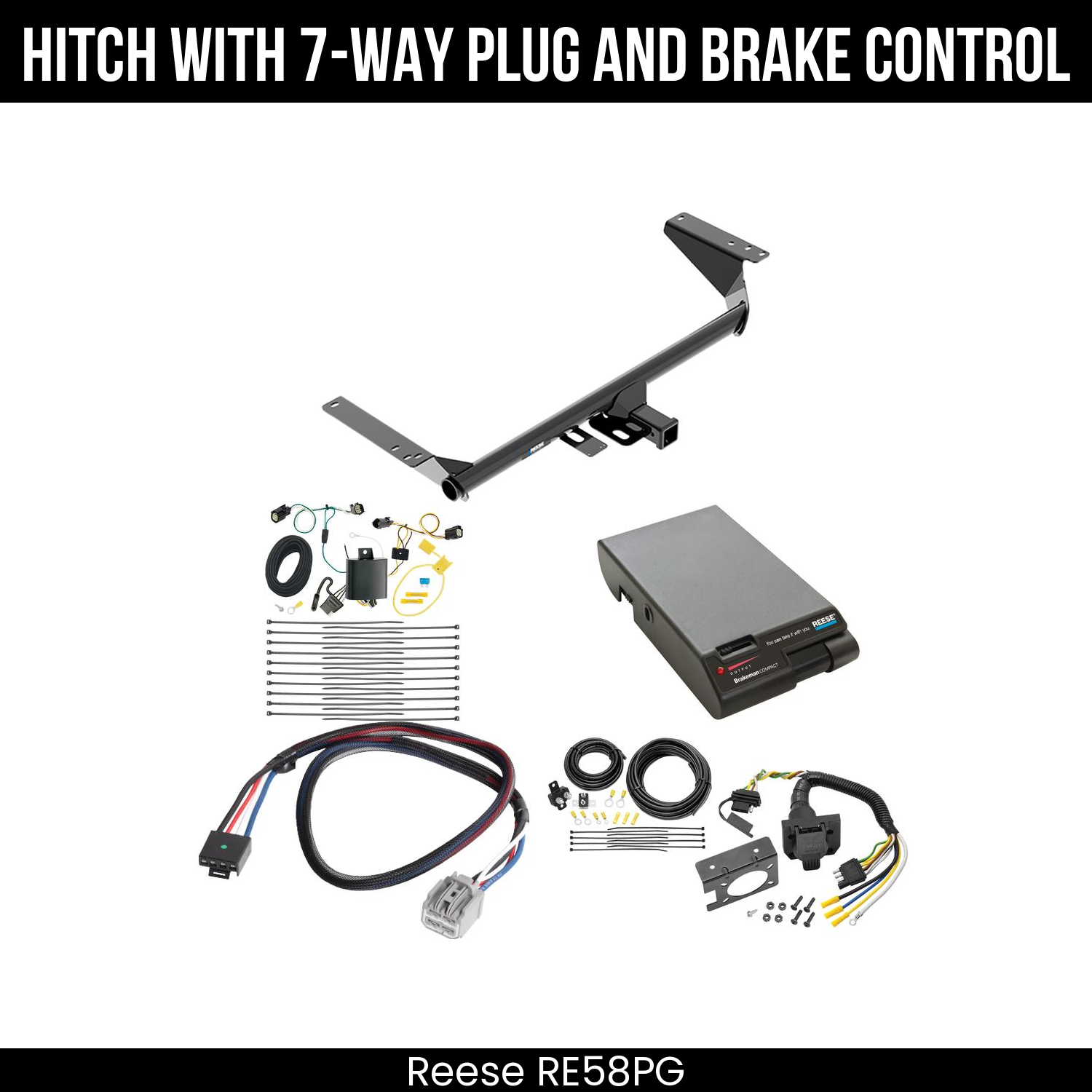 Trailer Hitch , 7-Way , Reese Brakeman Brake Control