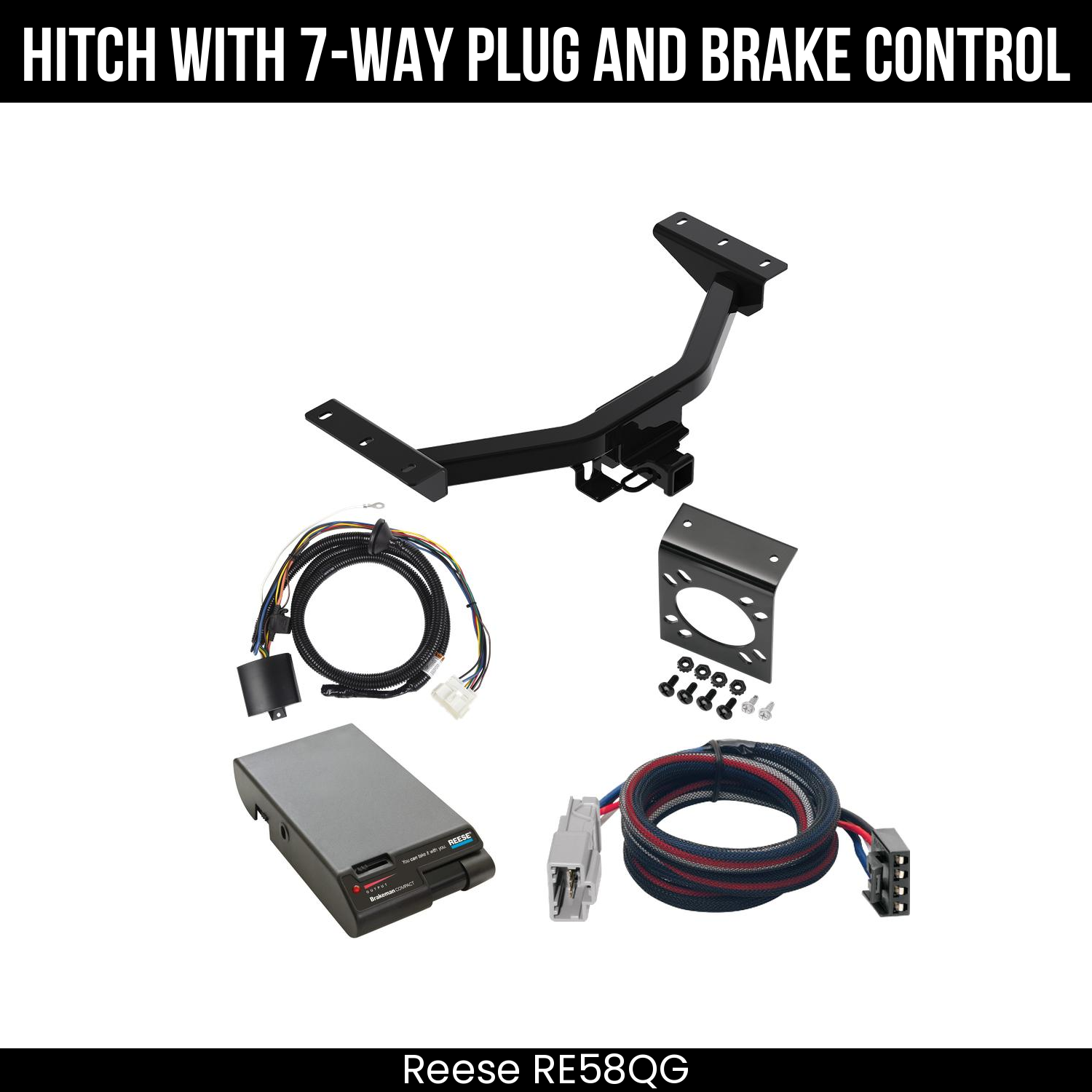 Trailer Hitch , 7-Way , Reese Brakeman Brake Control