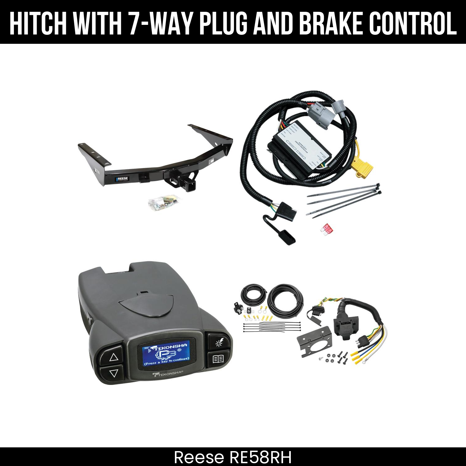 Trailer Hitch , 7-Way , Tekonsha Prodigy P3 Brake Control