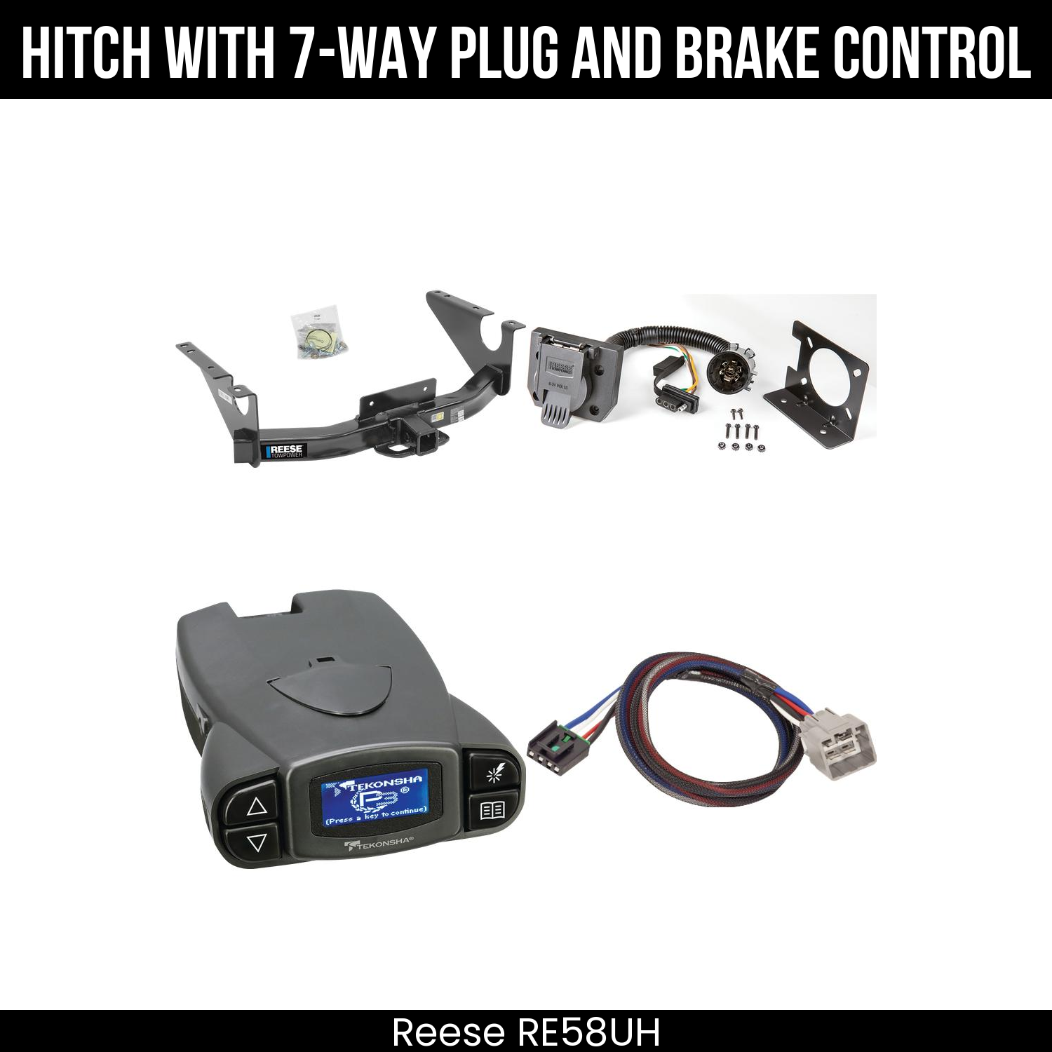Trailer Hitch , 7-Way , Tekonsha Prodigy P3 Brake Control