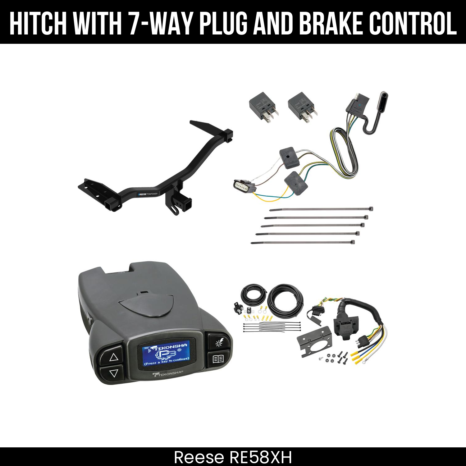 Trailer Hitch , 7-Way , Tekonsha Prodigy P3 Brake Control