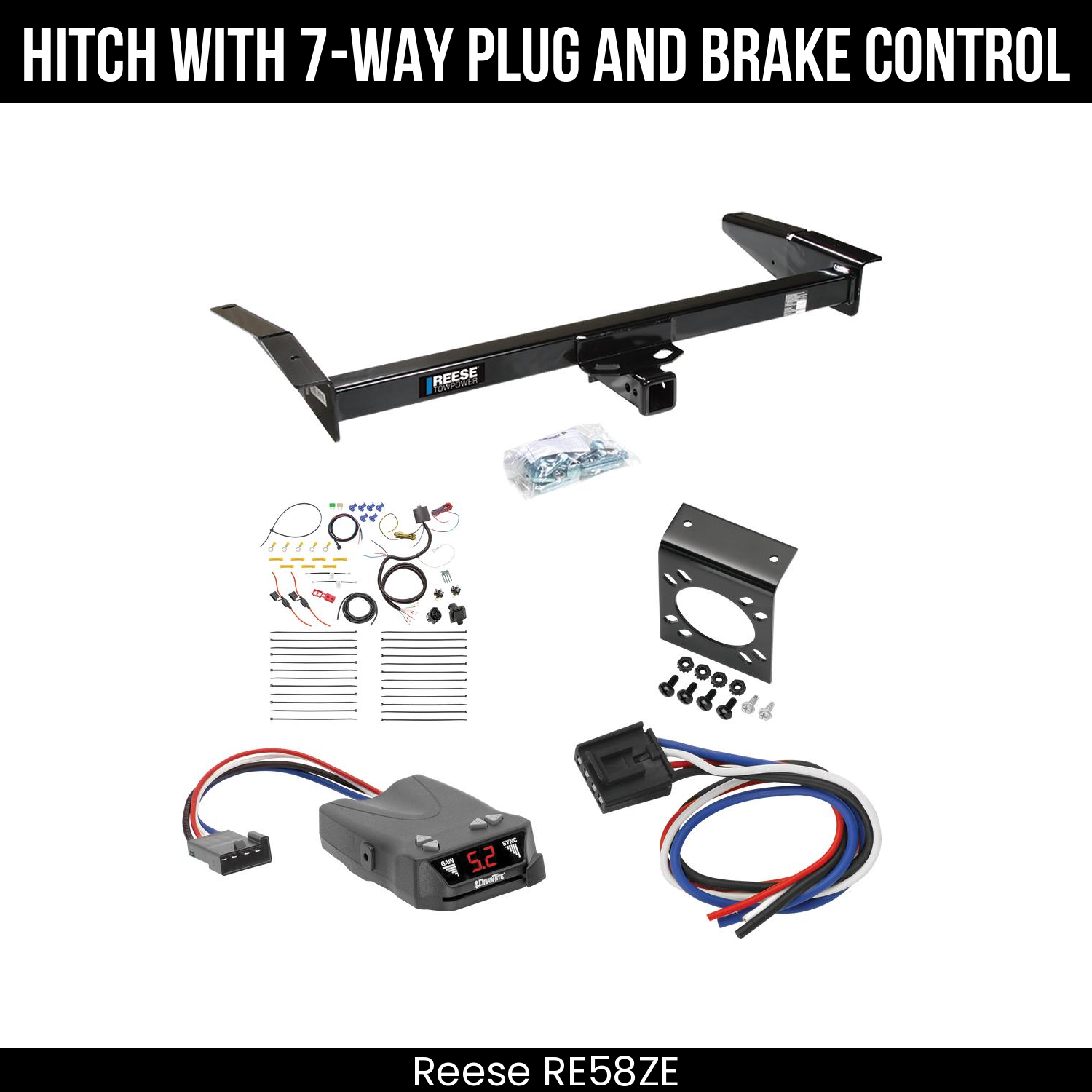 Trailer Hitch , 7-Way , Draw-Tite Activator IV Brake Control