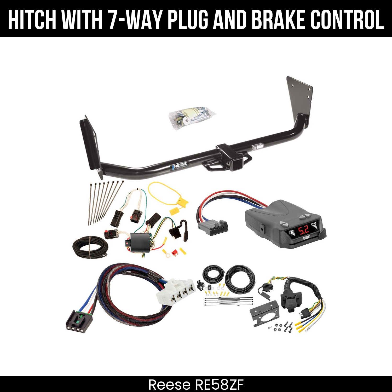 Trailer Hitch , 7-Way , Reese Brakeman IV Brake Control