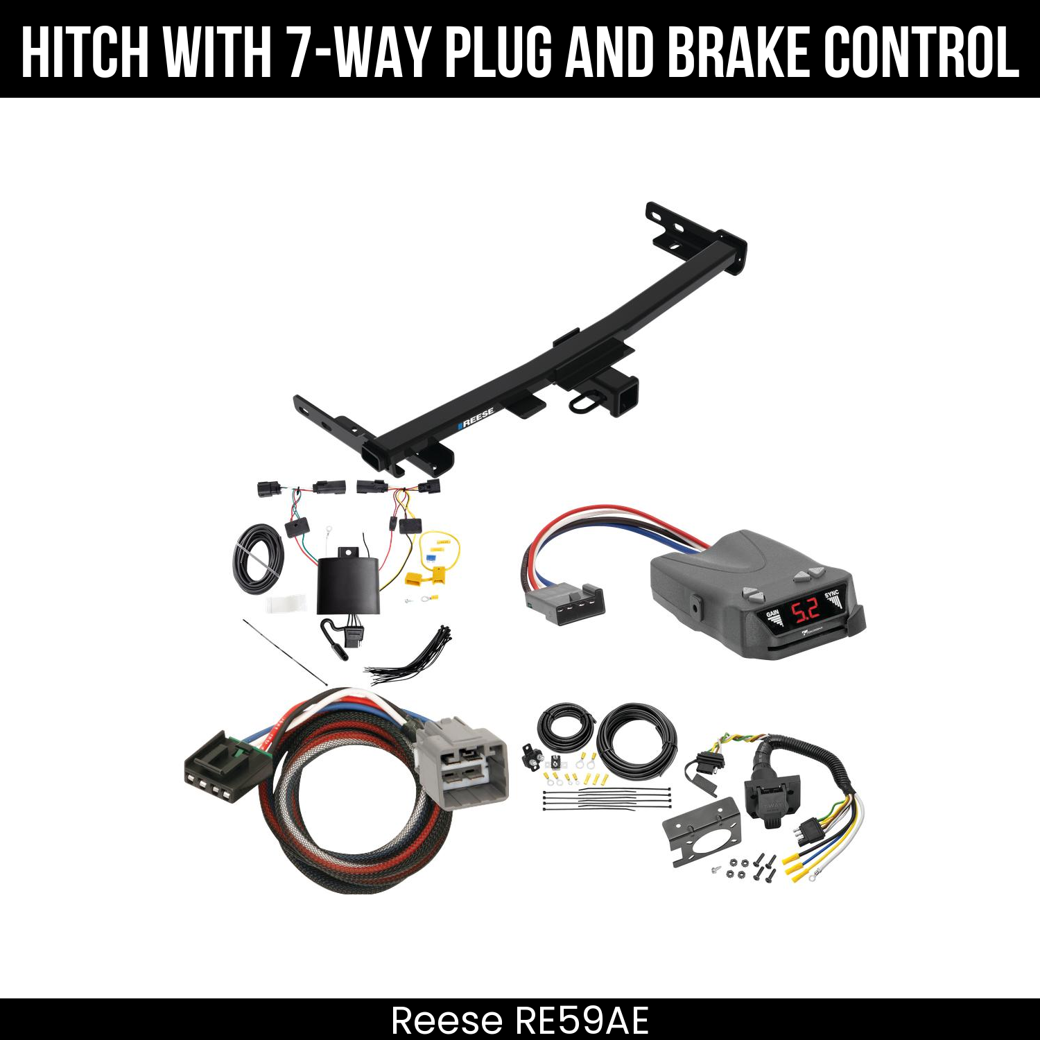 Trailer Hitch , 7-Way , Tekonsha Brakeman IV Brake Control