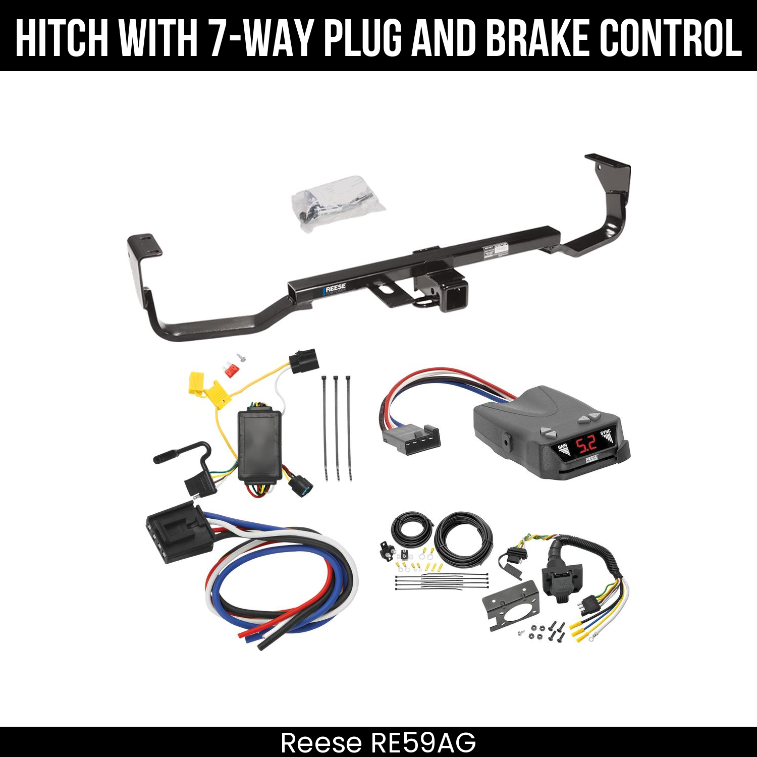 Trailer Hitch , 7-Way , Reese Brakeman IV Brake Control