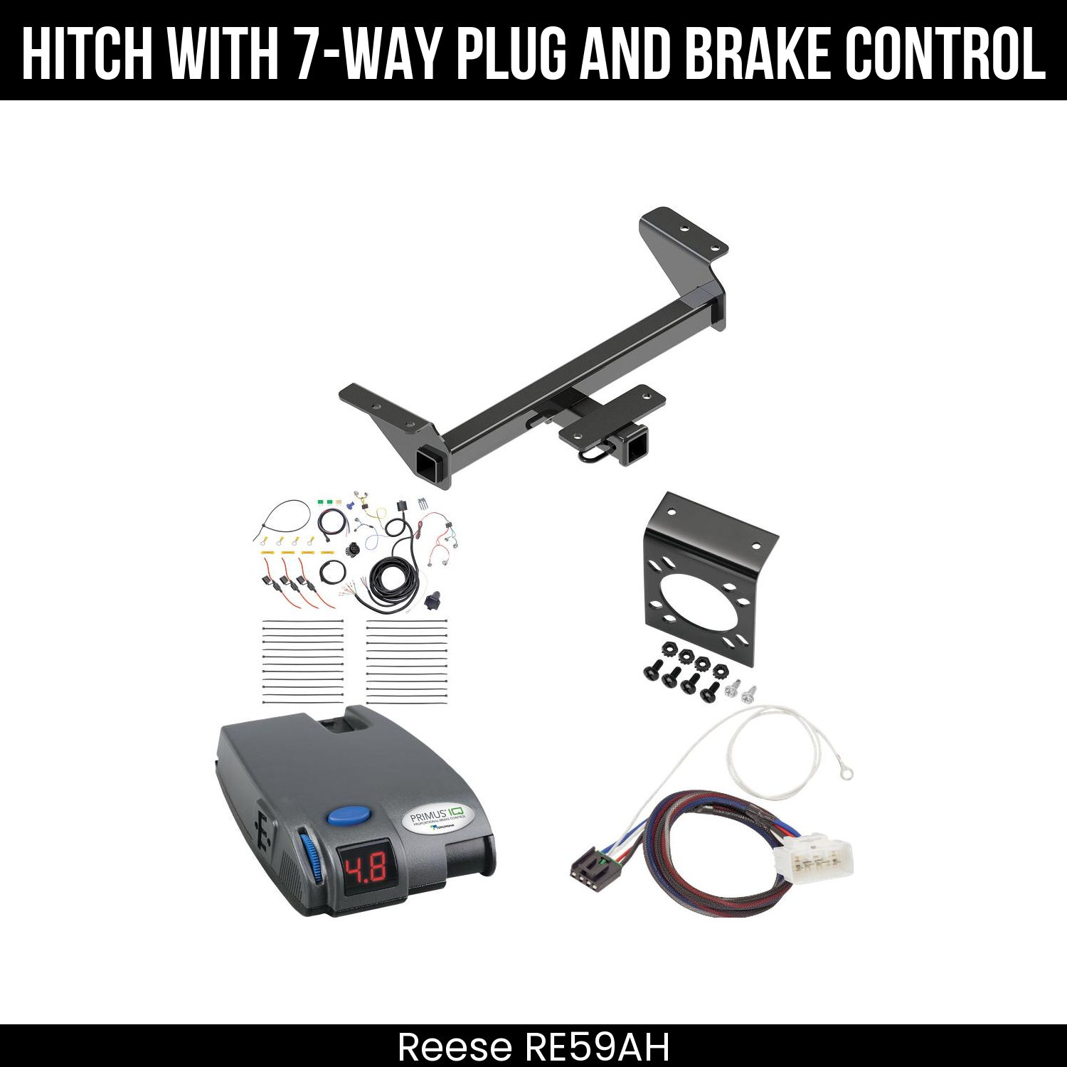 Trailer Hitch , 7-Way , Tekonsha Primus IQ Brake Control
