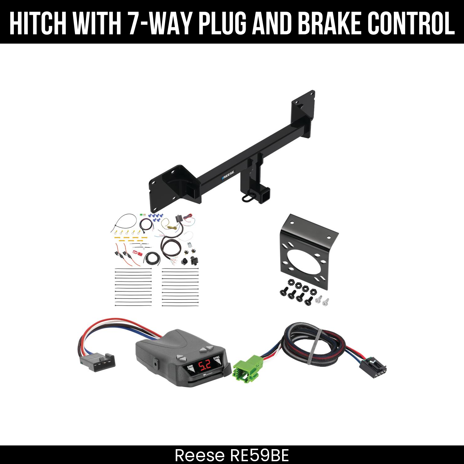 Trailer Hitch , 7-Way , Tekonsha Brakeman IV Brake Control