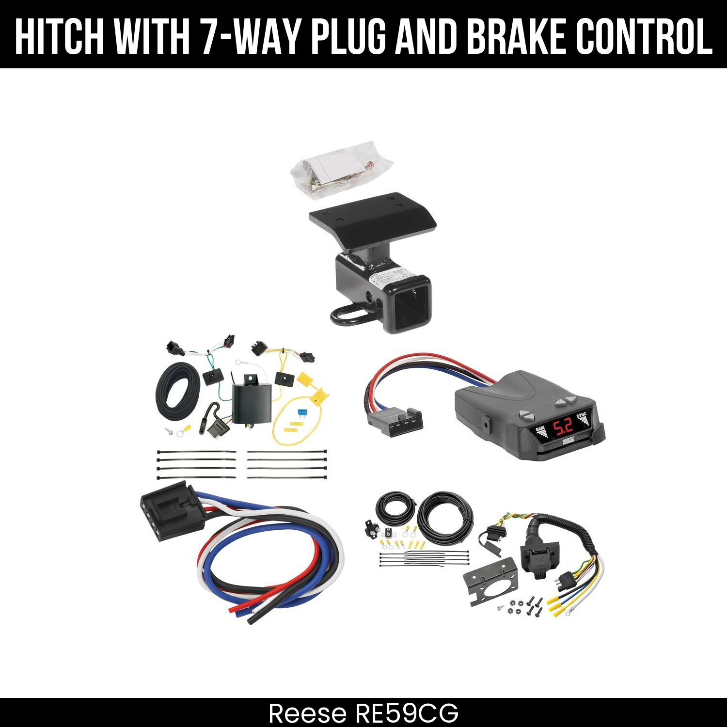Trailer Hitch , 7-Way , Reese Brakeman IV Brake Control