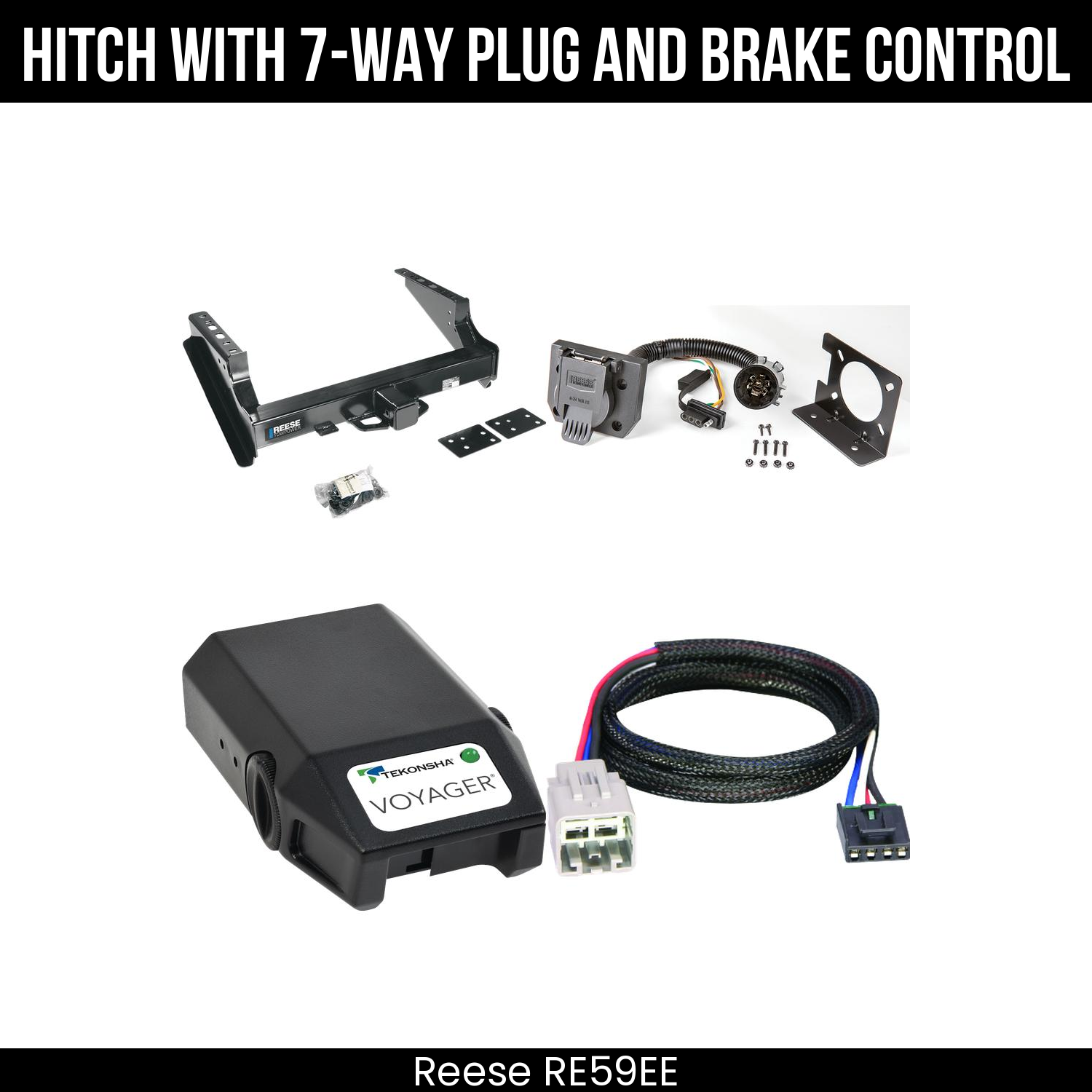 Trailer Hitch , 7-Way , Tekonsha Voyager Brake Control