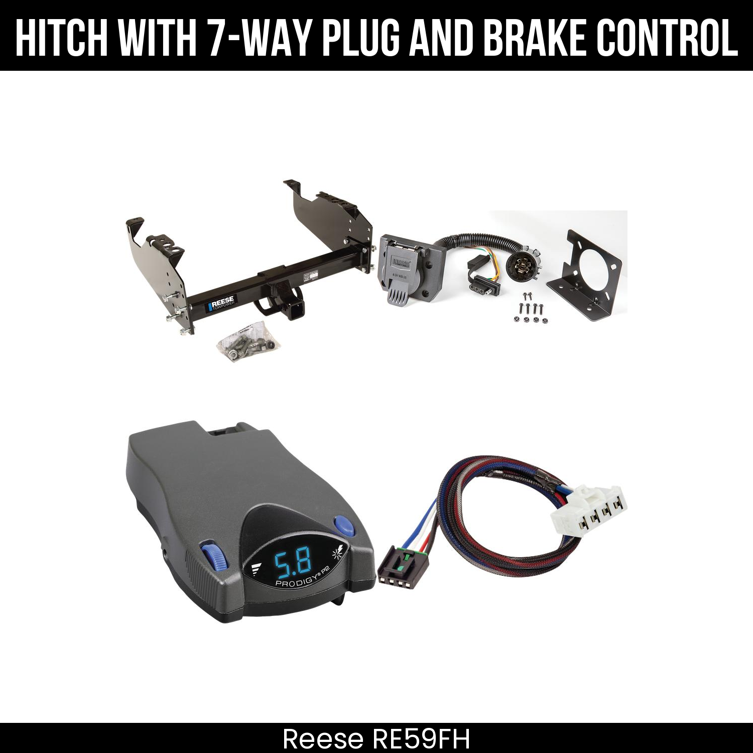 Trailer Hitch , 7-Way , Tekonsha Prodigy P2 Brake Control