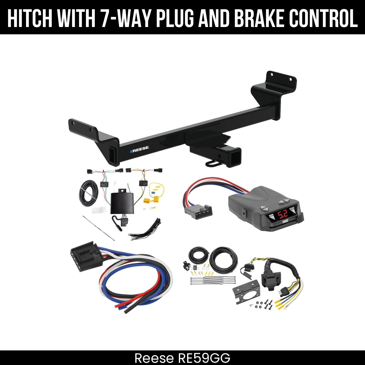 Trailer Hitch , 7-Way , Reese Brakeman IV Brake Control