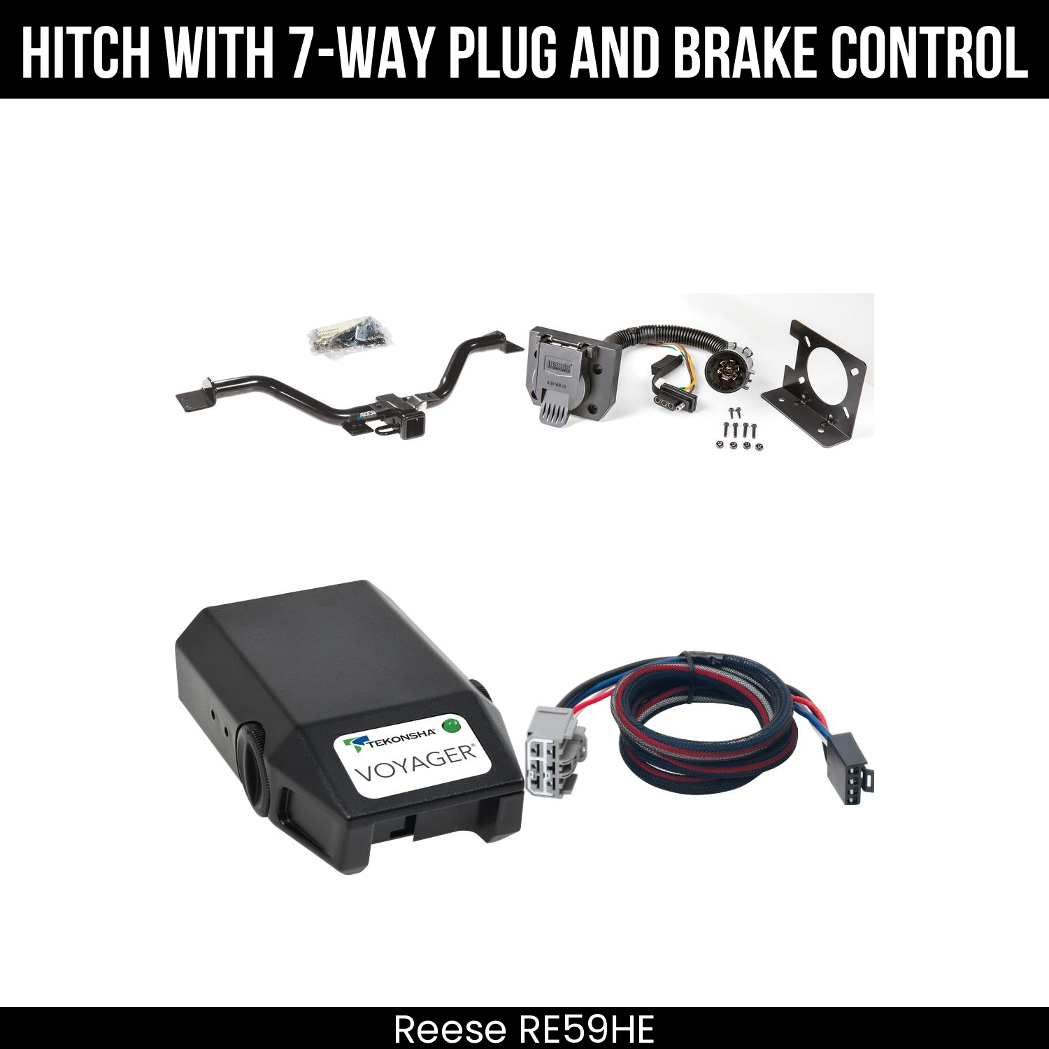 Trailer Hitch , 7-Way , Tekonsha Voyager Brake Control