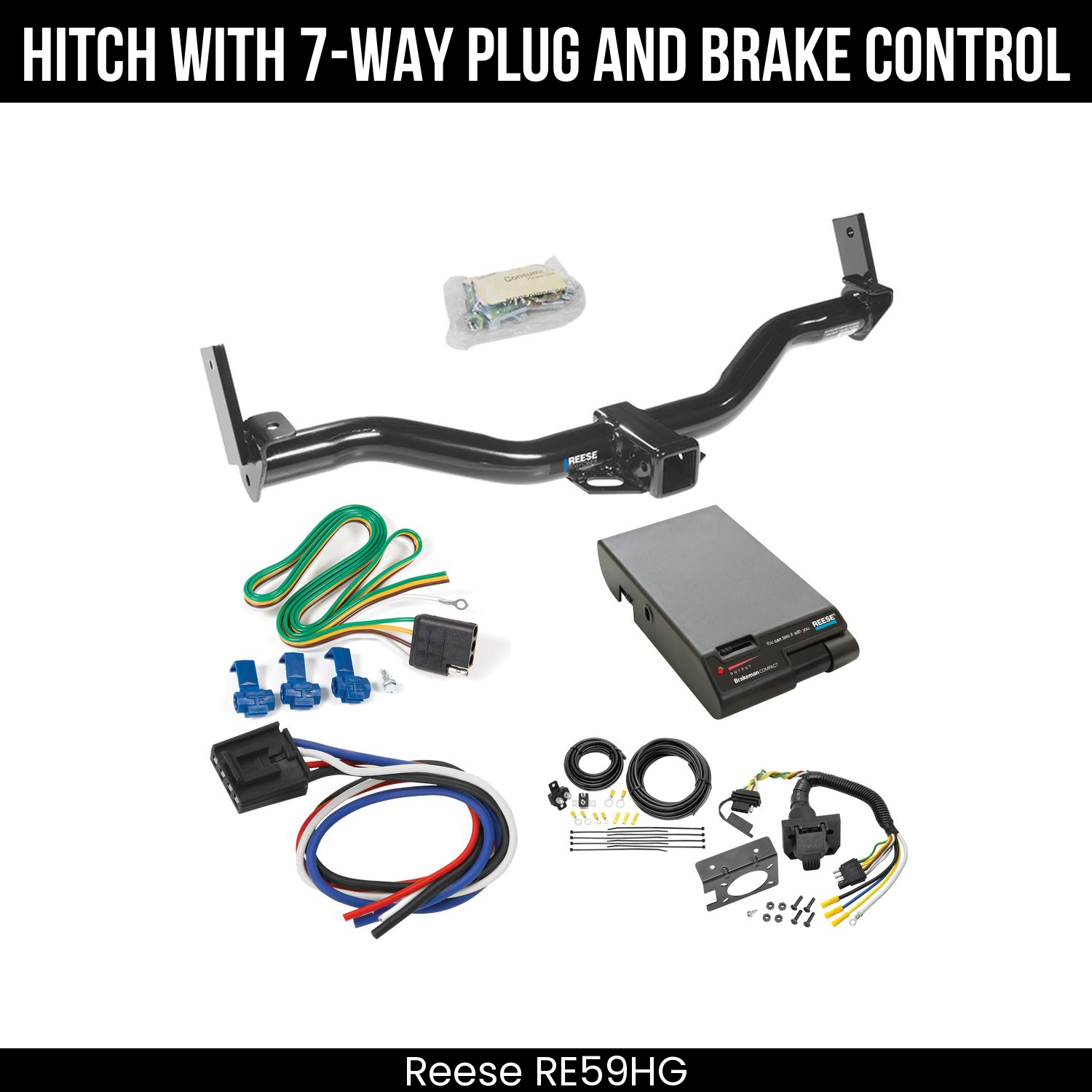 Trailer Hitch , 7-Way , Reese Brakeman Brake Control
