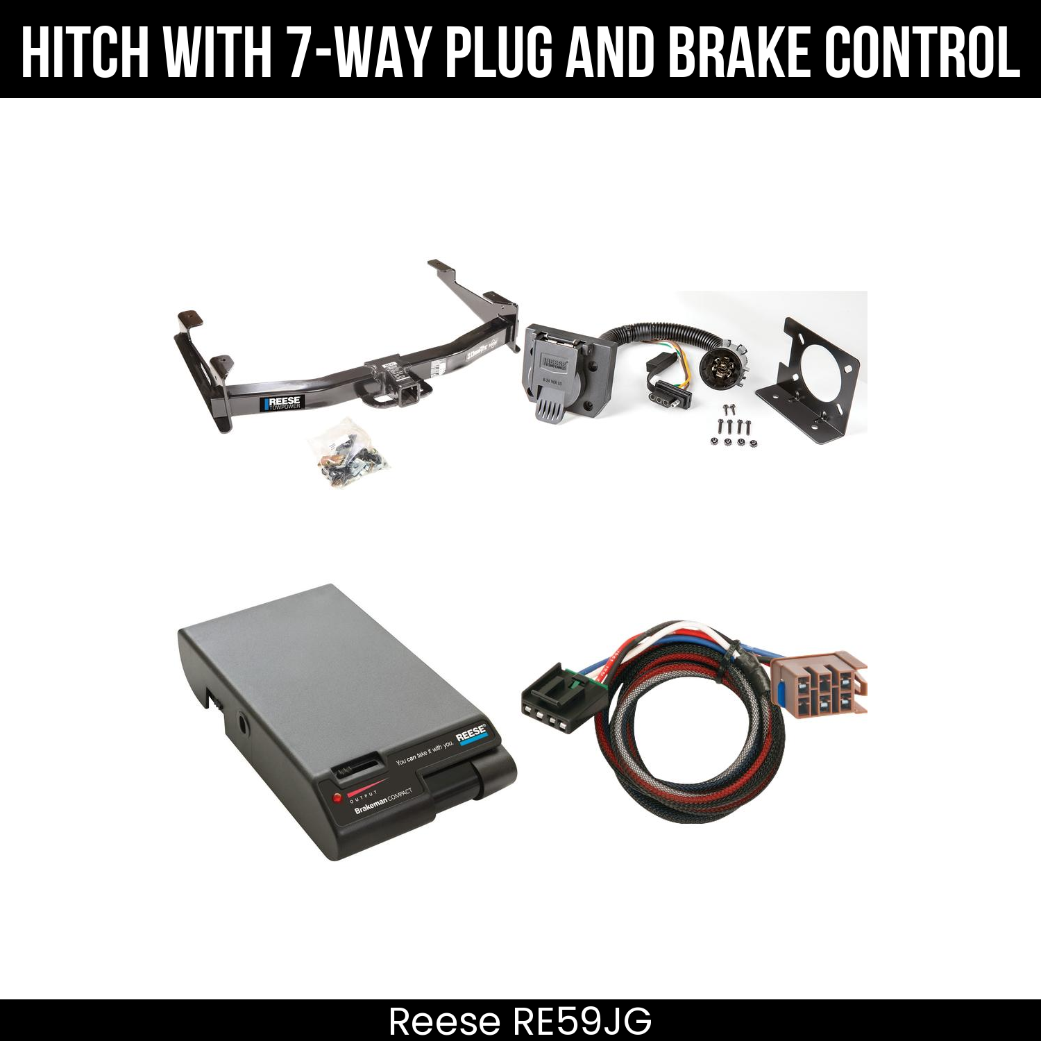 Trailer Hitch , 7-Way , Reese Brakeman Brake Control
