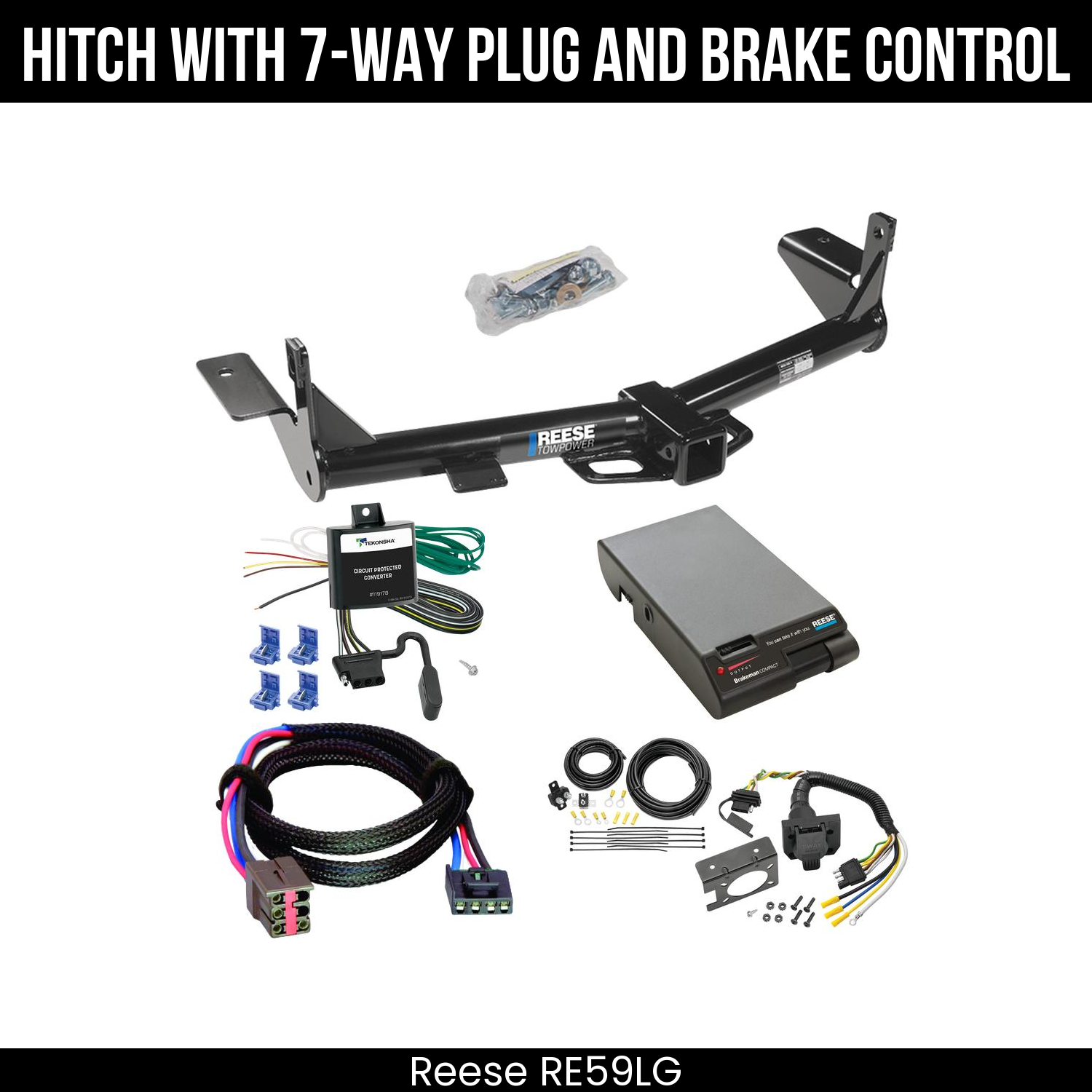 Trailer Hitch , 7-Way , Reese Brakeman Brake Control