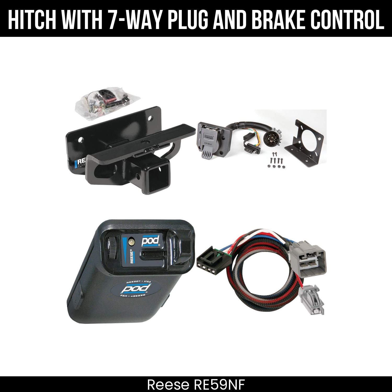 Trailer Hitch , 7-Way , Reese POD Brake Control