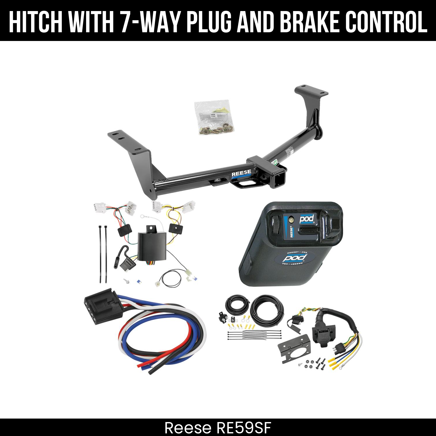 Trailer Hitch , 7-Way , Reese POD Brake Control