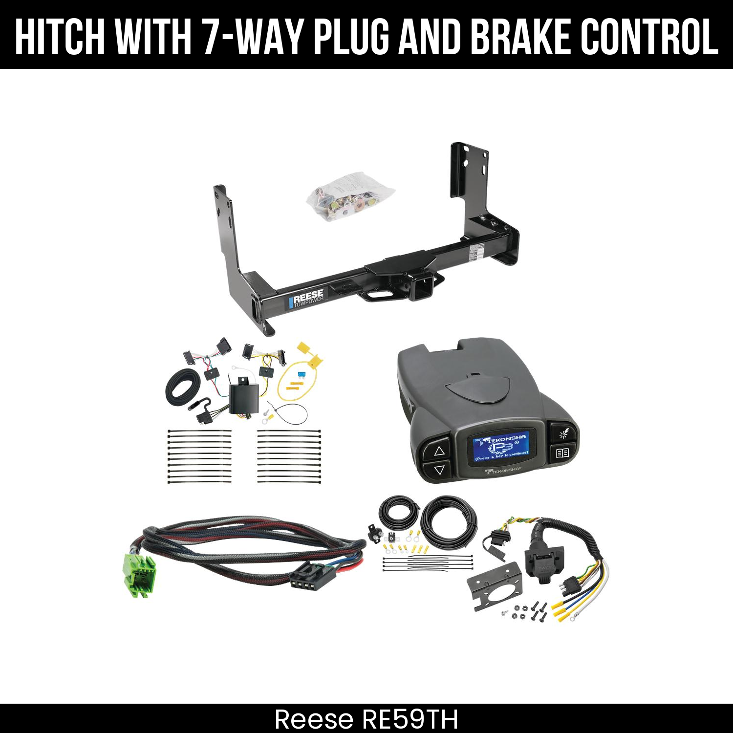Trailer Hitch , 7-Way , Tekonsha Prodigy P3 Brake Control