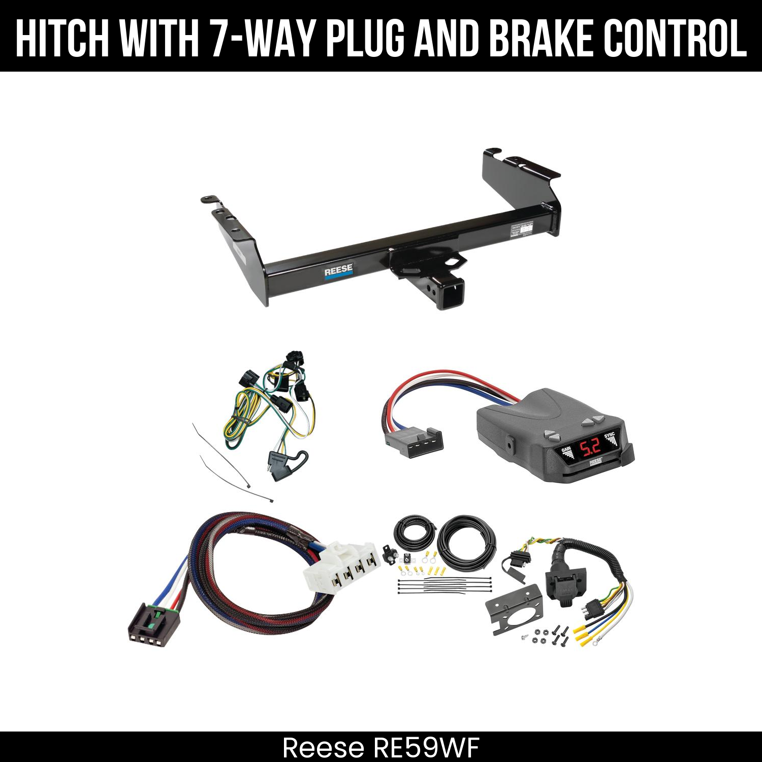 Trailer Hitch , 7-Way , Reese Brakeman IV Brake Control