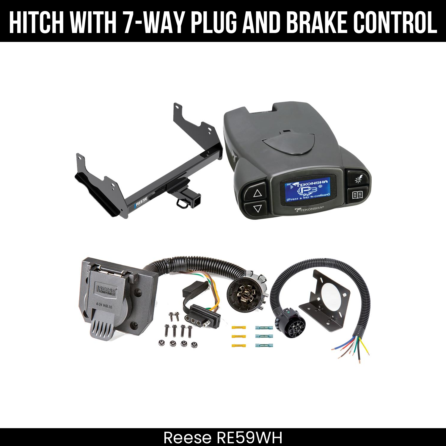 Trailer Hitch , 7-Way , Tekonsha Prodigy P3 Brake Control