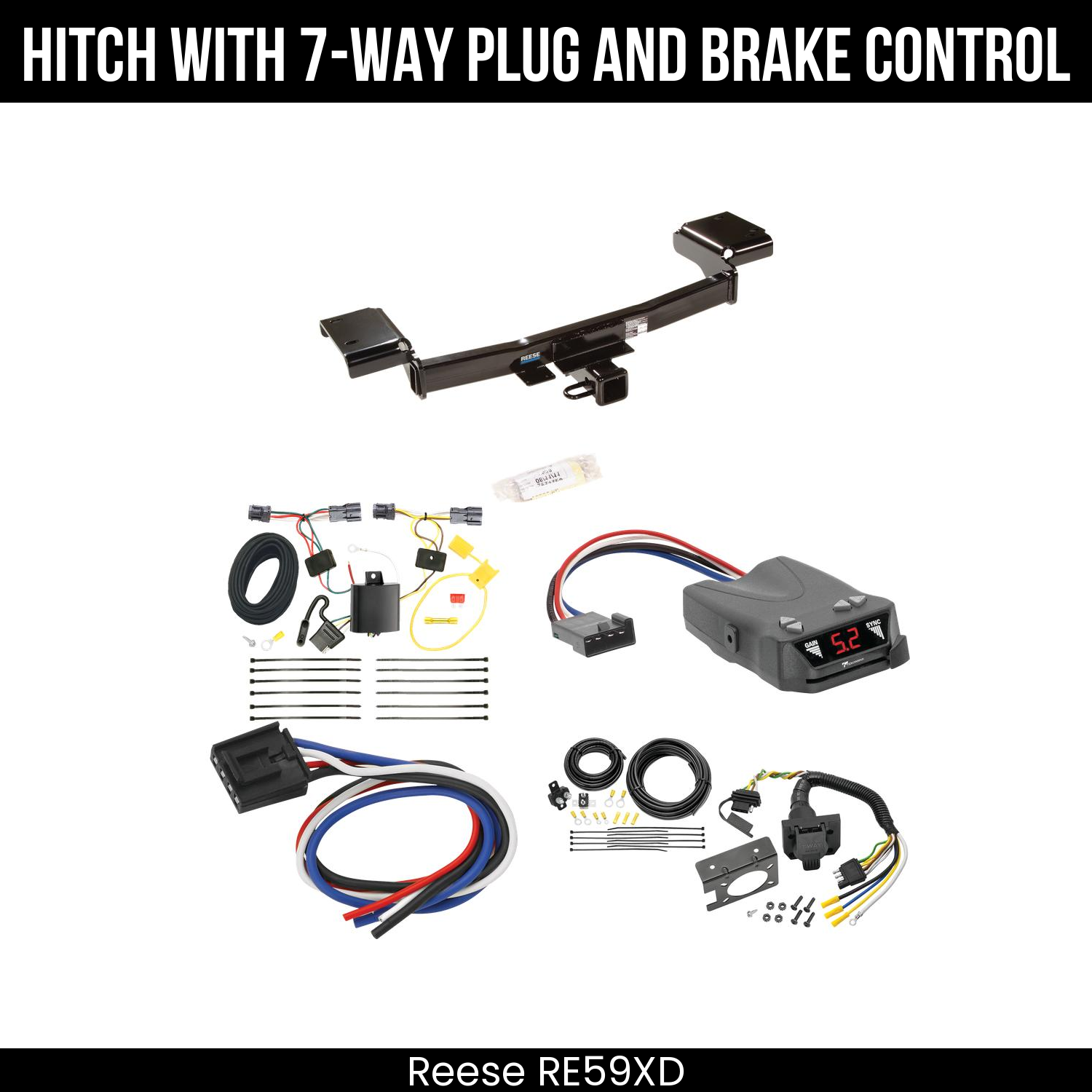 Trailer Hitch , 7-Way , Tekonsha Brakeman IV Brake Control